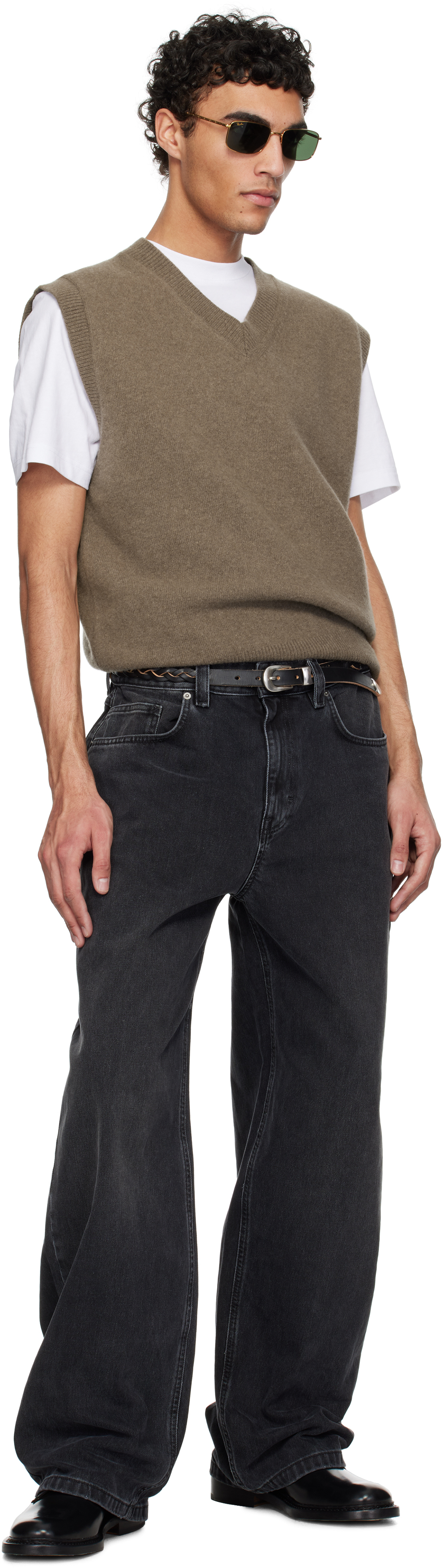 Axel Arigato Embroidered Relaxed Jeans In Black
