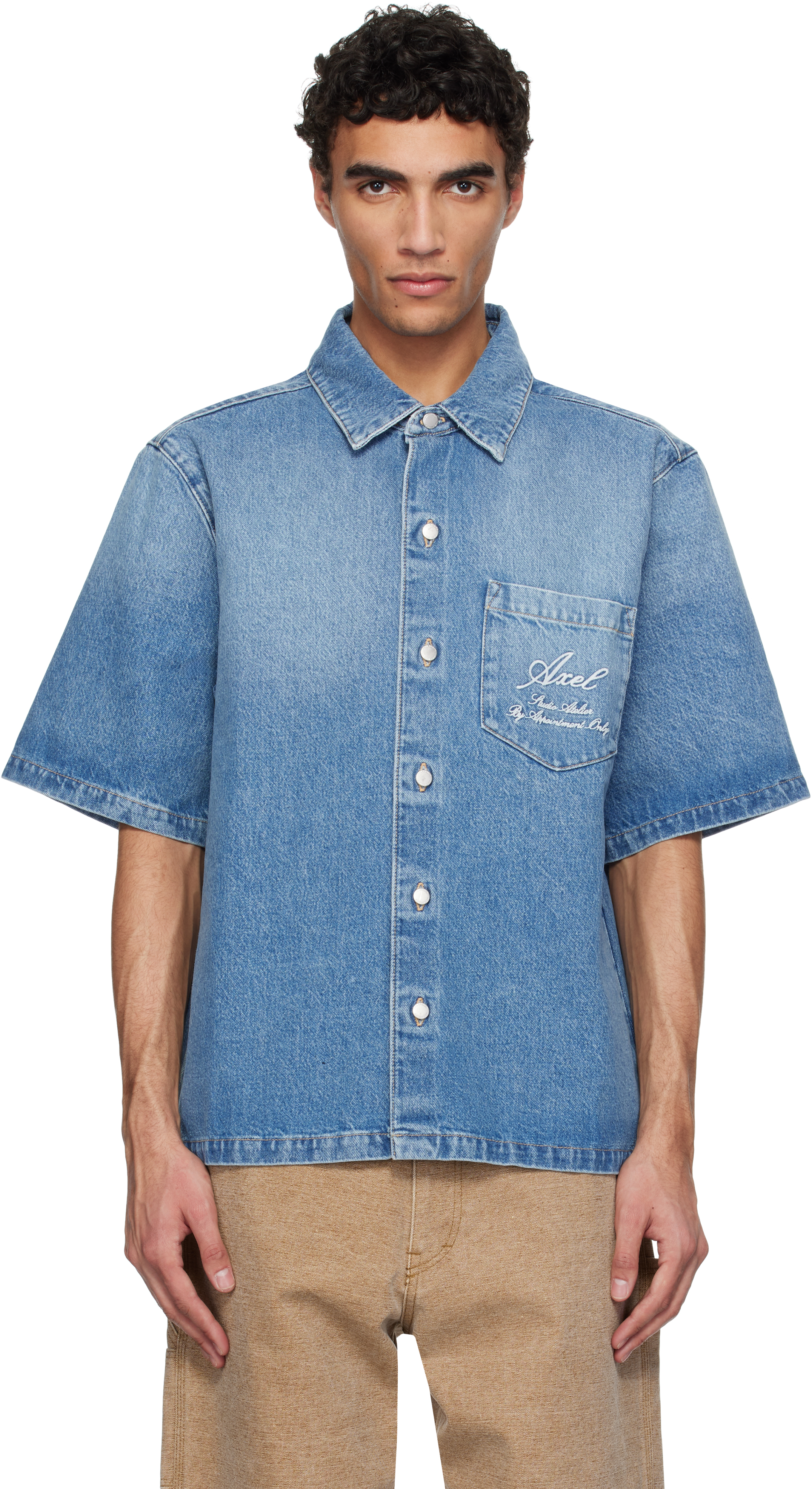 Axel Arigato: Blue Shore Denim Shirt | SSENSE