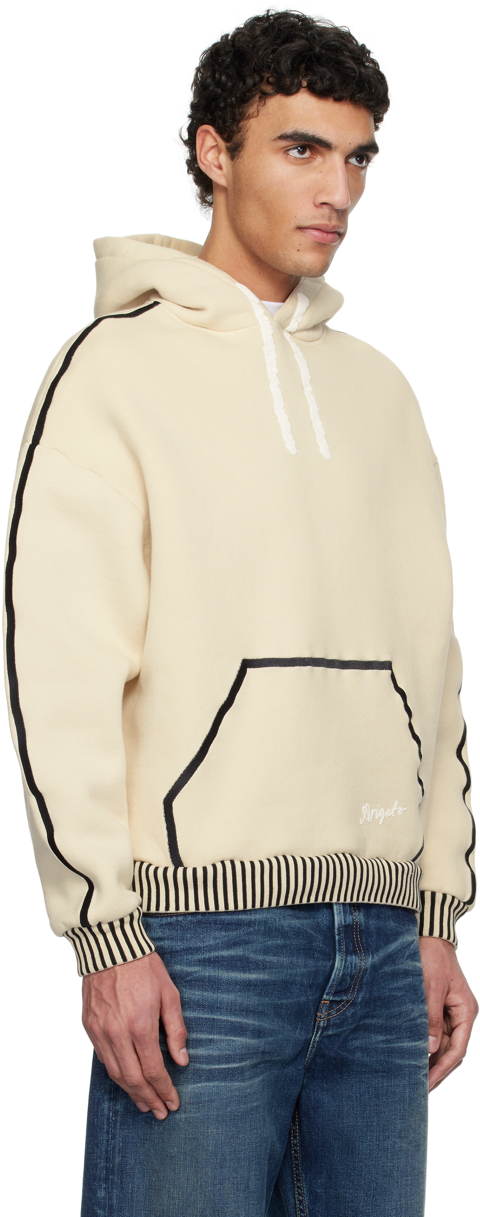 Axel Arigato Beige Notion Relaxed Hoodie In Pale Beige