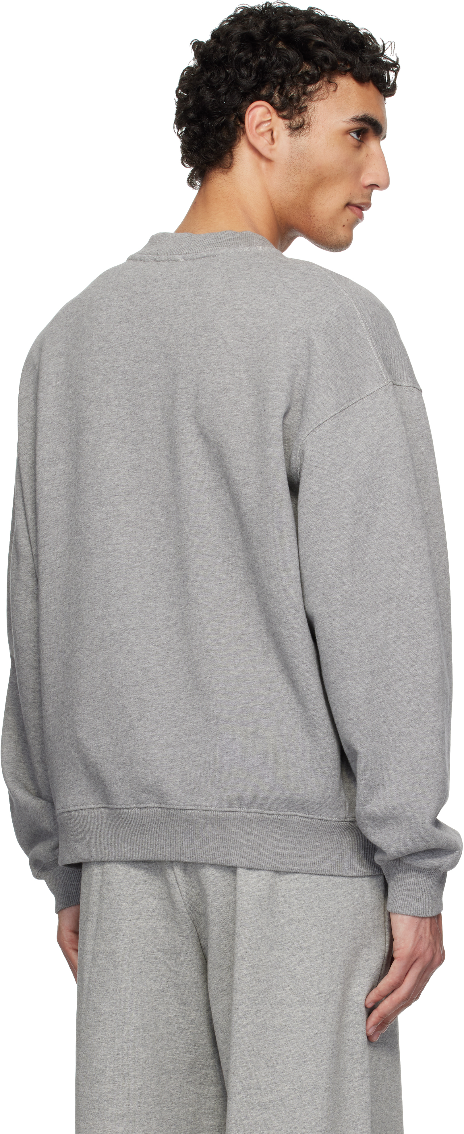 Axel Arigato Maxi Logo Sweatshirt In Grey Melange