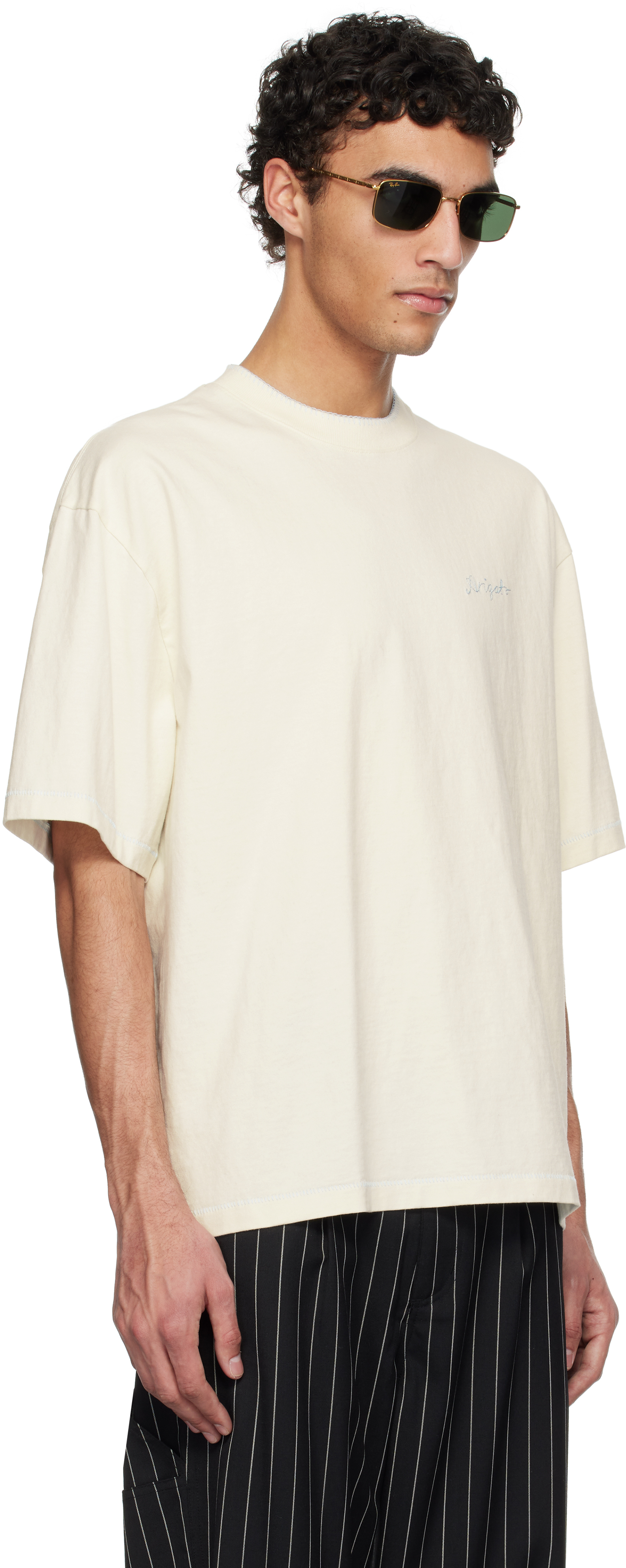 Axel Arigato Off-white Stitch T-shirt In Off White
