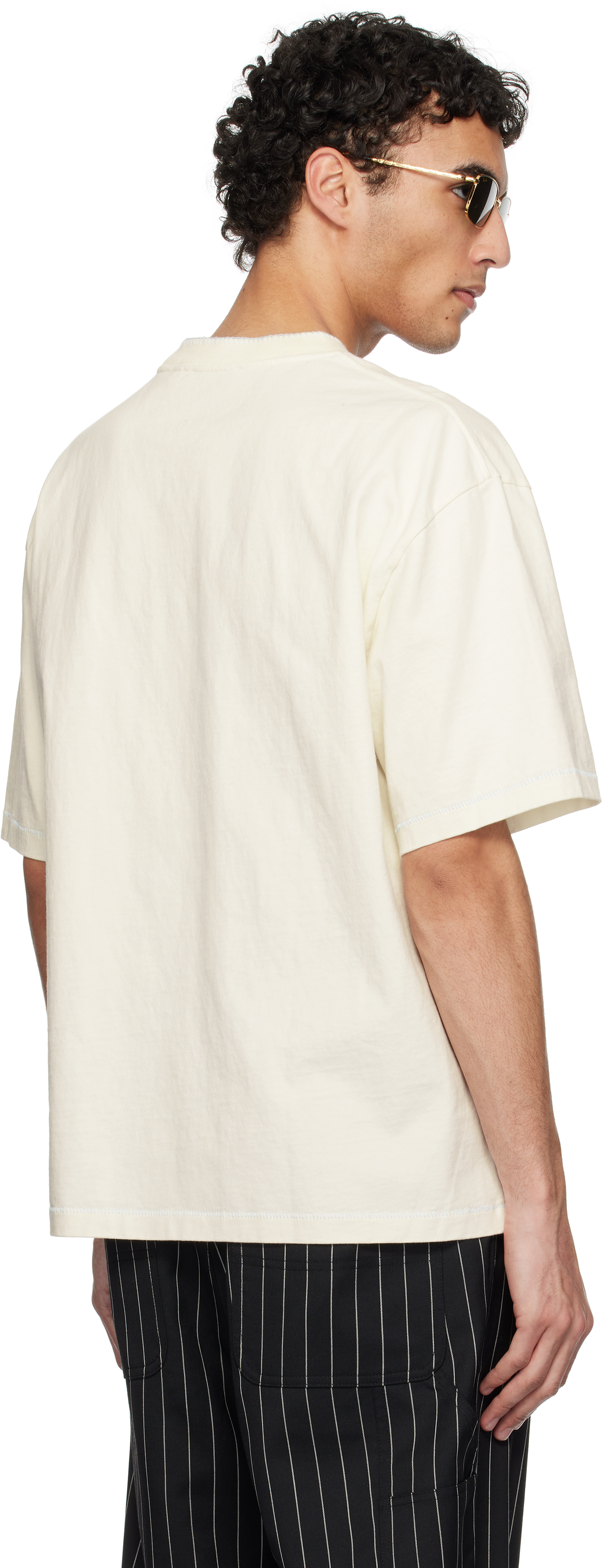 Axel Arigato Off-white Stitch T-shirt In Off White