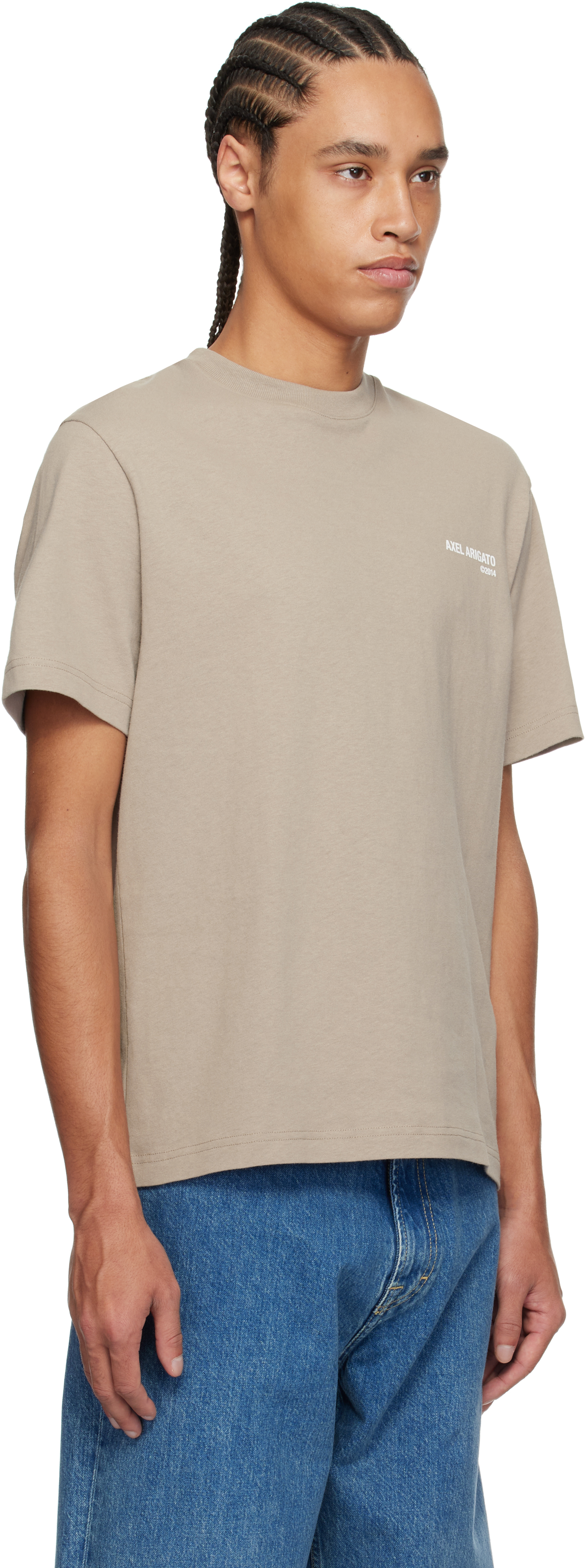 Axel Arigato Legacy Logo-printed Cotton T-shirt In Neutral