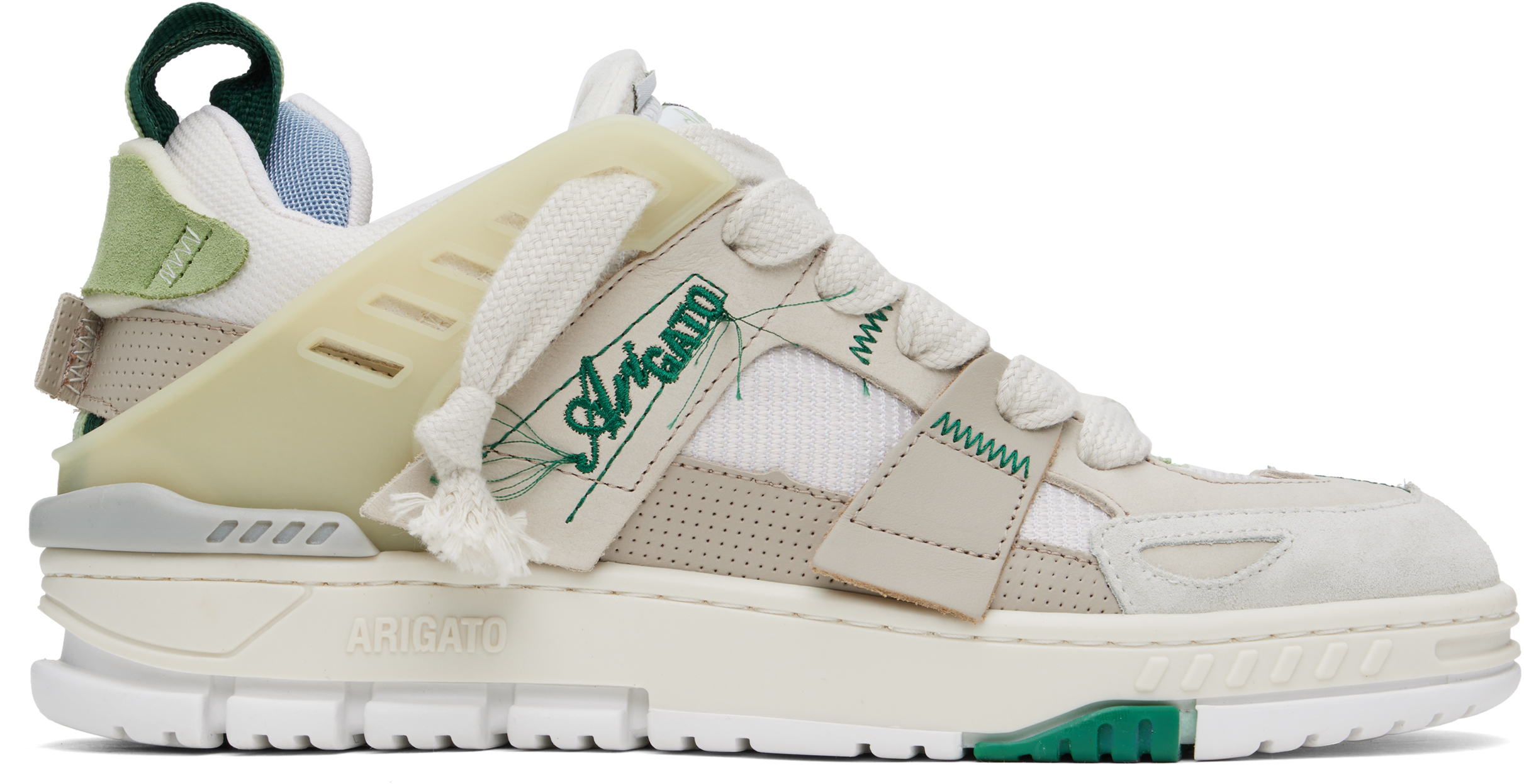 【関税込み】Axel Arigato ベージュ Area Patchwork スニーカー Area Patchwork Sneakers - Axel Arigato - Leather - Beige/White