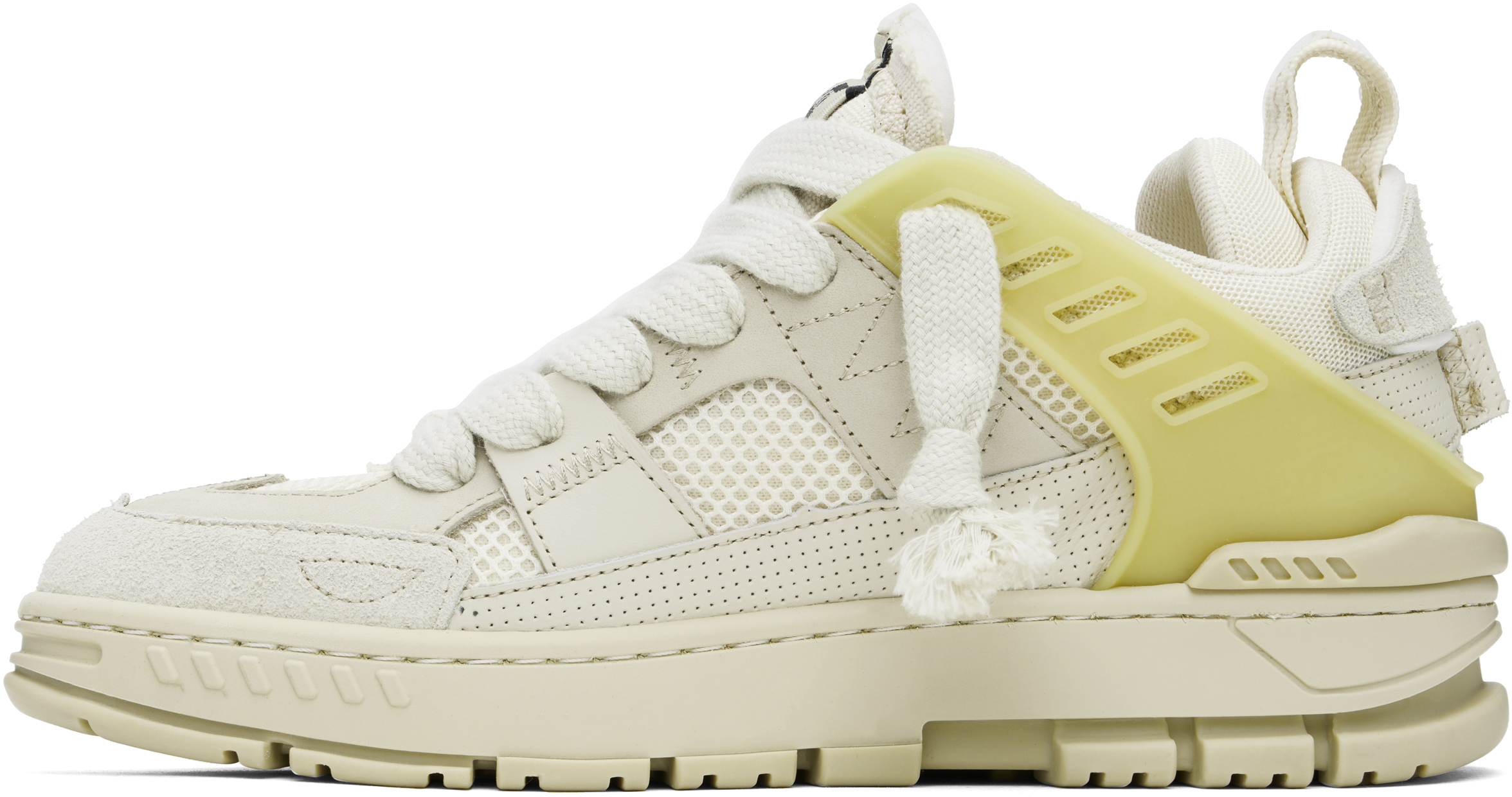 Axel Arigato Area Patchwork Sneakers In Beige Suede And Fabric In Beige / Beige