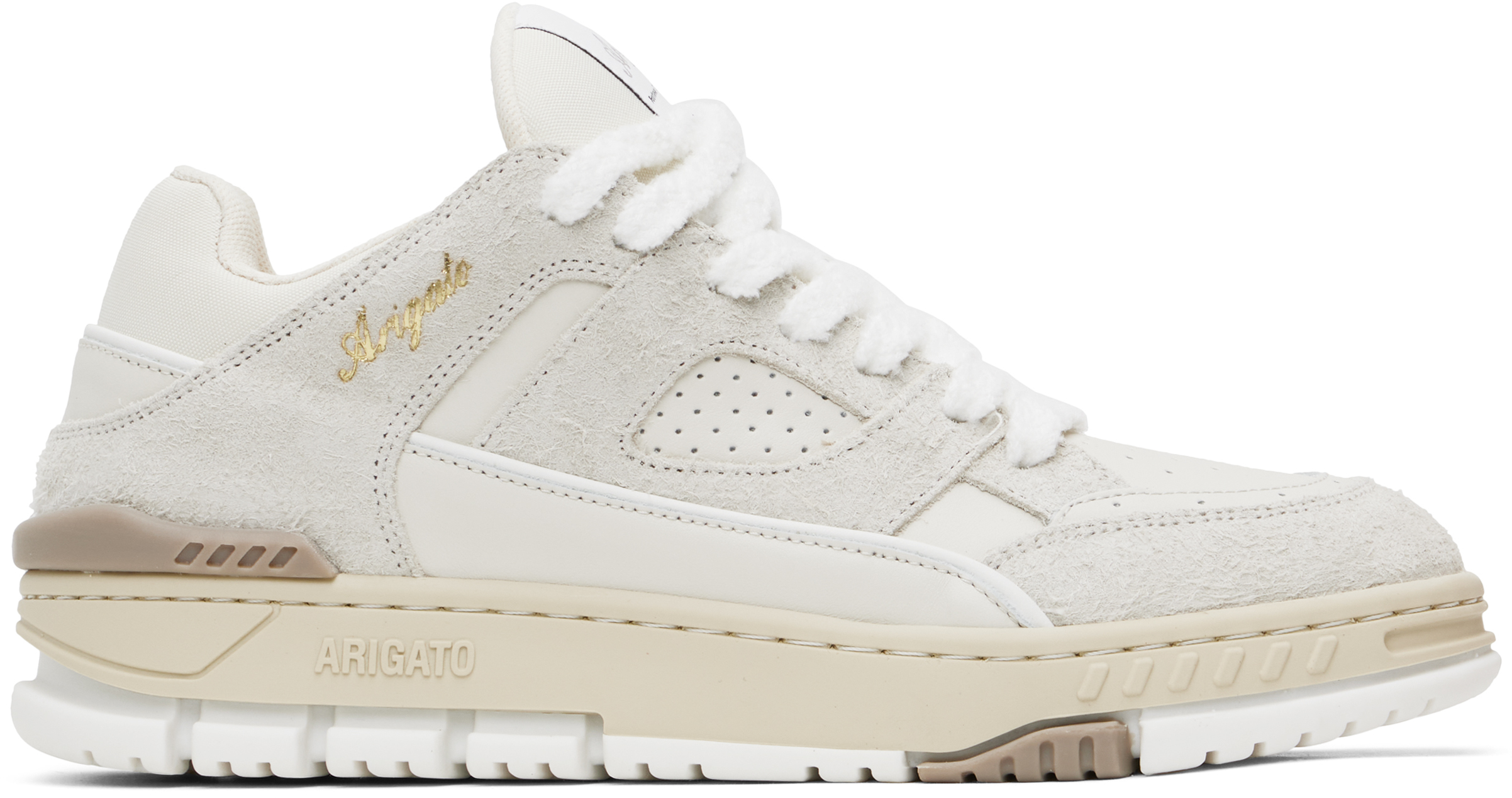 Beige Area Lo Fluffy Sneakers