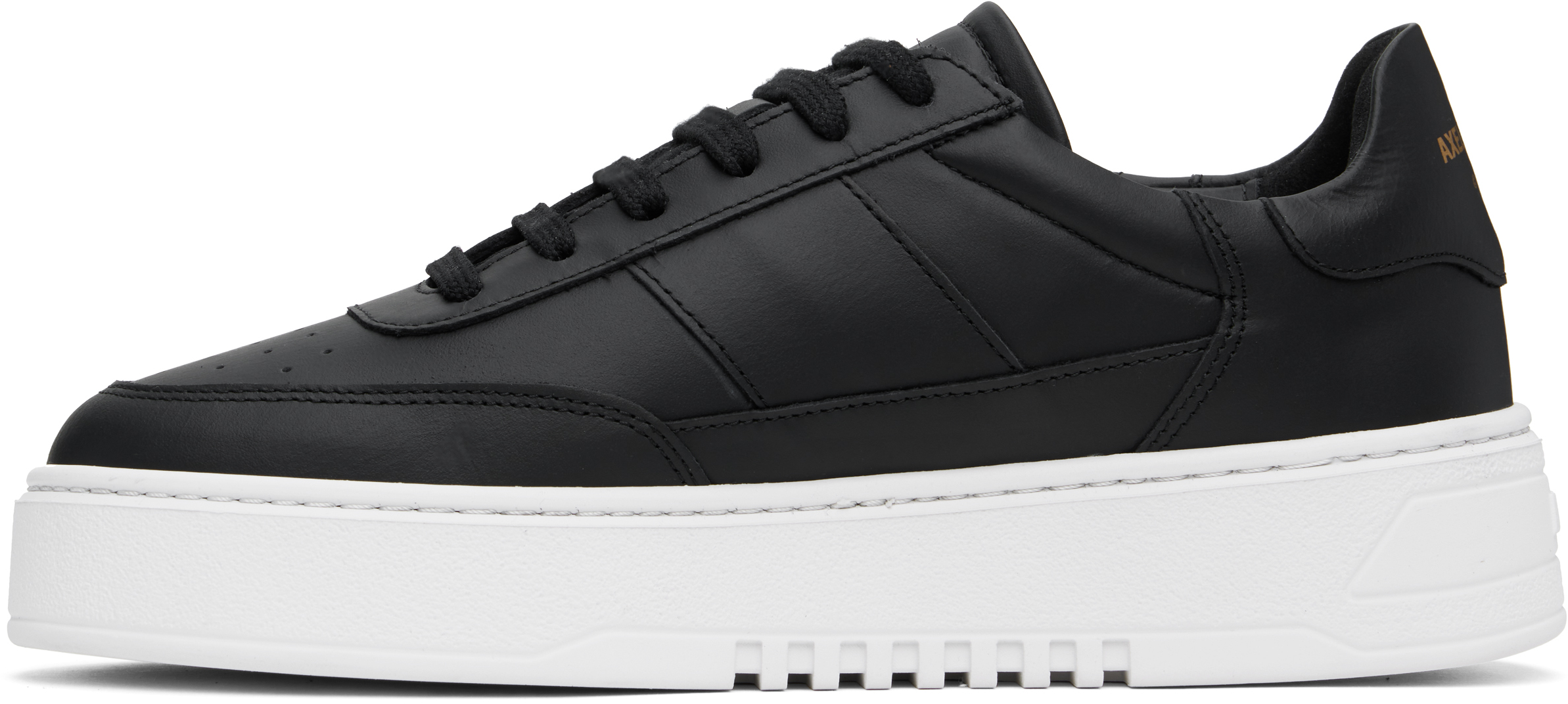 Axel Arigato Black Leather Sneakers With Contrasting Sole In Black
