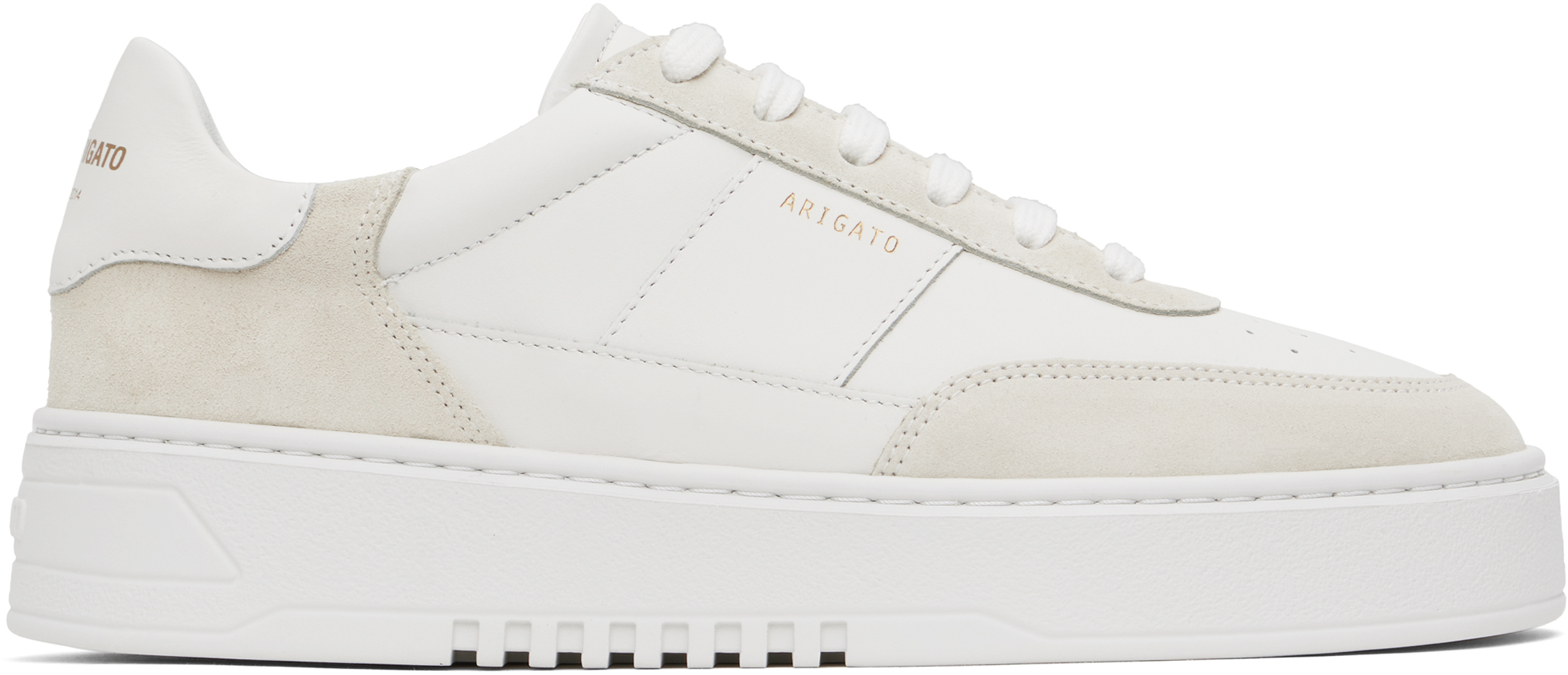 Axel Arigato White & Beige Orbit Vintage Sneakers In White/beige