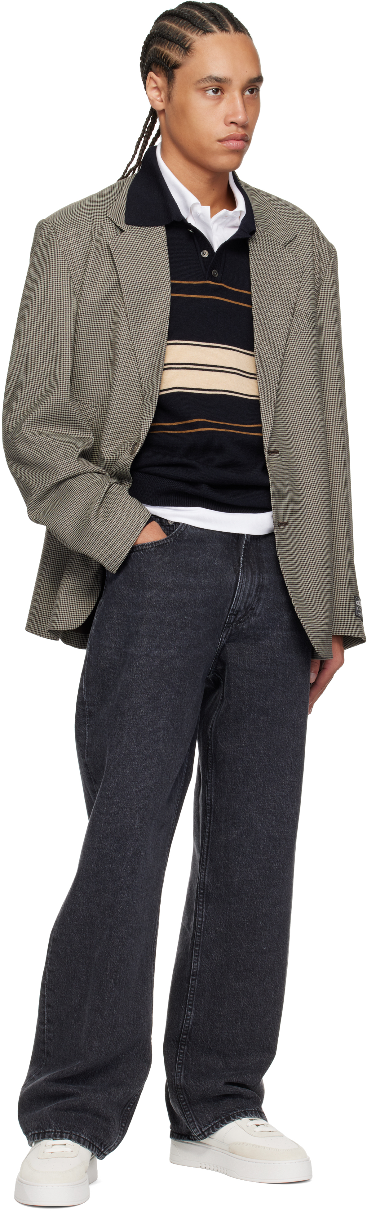 Axel Arigato White & Beige Orbit Vintage Sneakers In White/beige