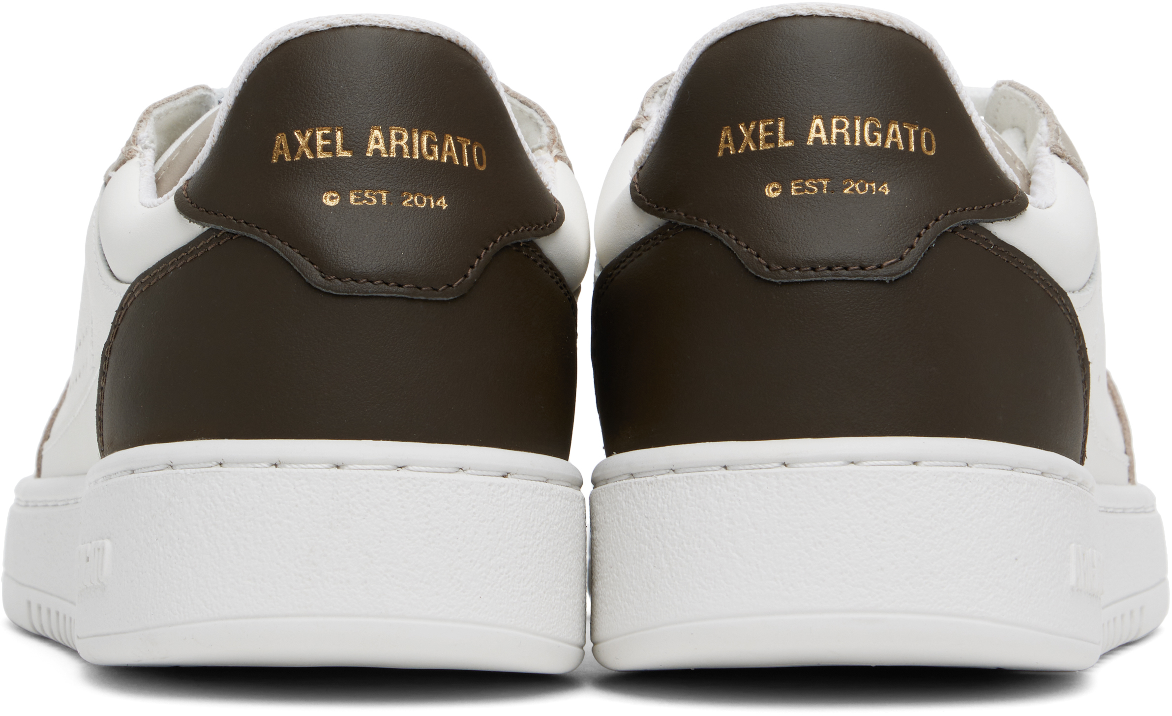 Axel Arigato Dice Lo Sneakers In White/dark Brown