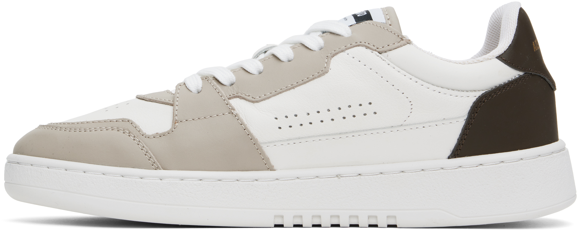 Axel Arigato Dice Lo Sneakers In White/dark Brown
