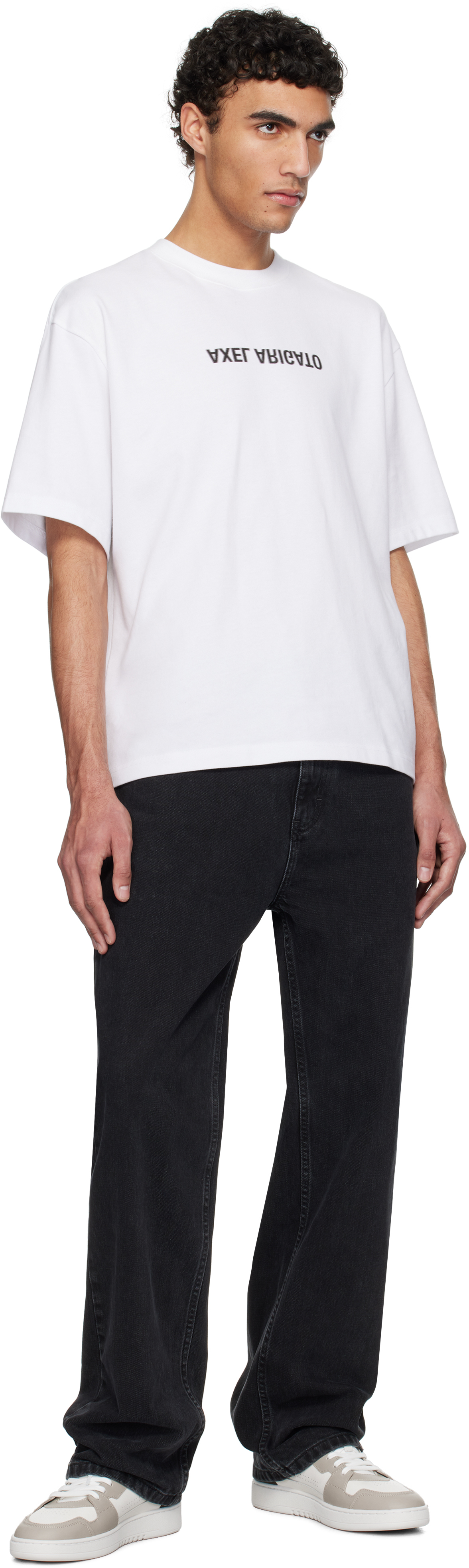 Axel Arigato Dice Lo Sneakers In White/dark Brown