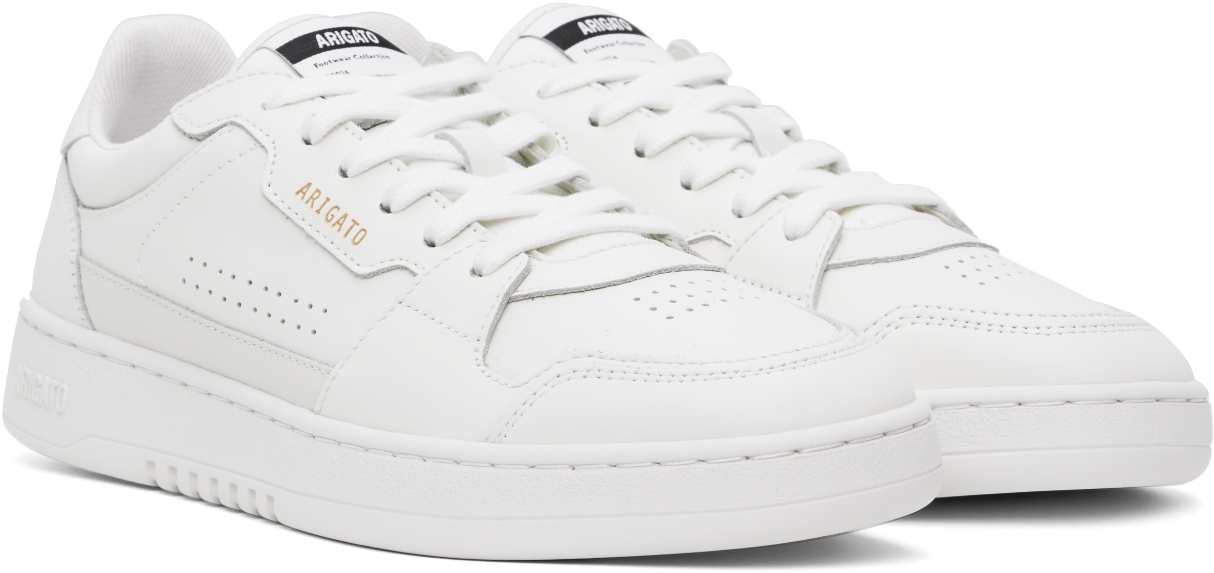 Axel Arigato White Dice Lo Sneakers In White/white