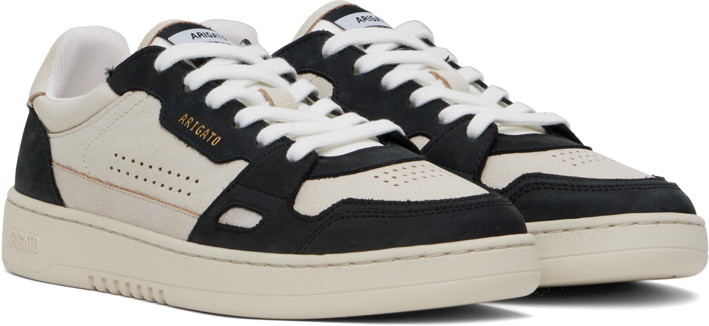 Axel Arigato Dice Lo Panelled Sneakers In Beige/black