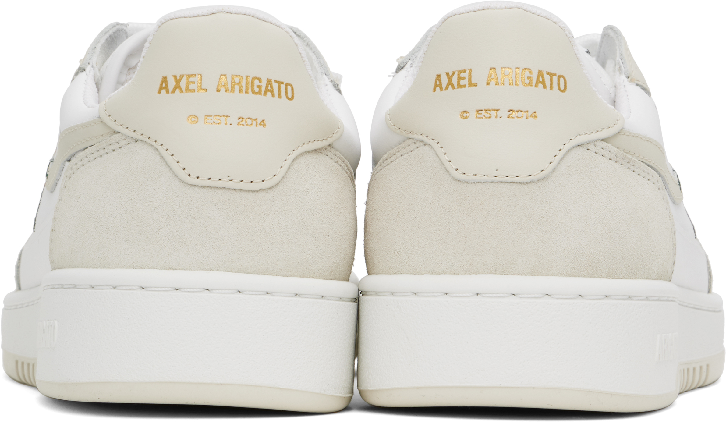 Axel Arigato White & Beige Dice Lo Bee Bird Sneakers In White/off White