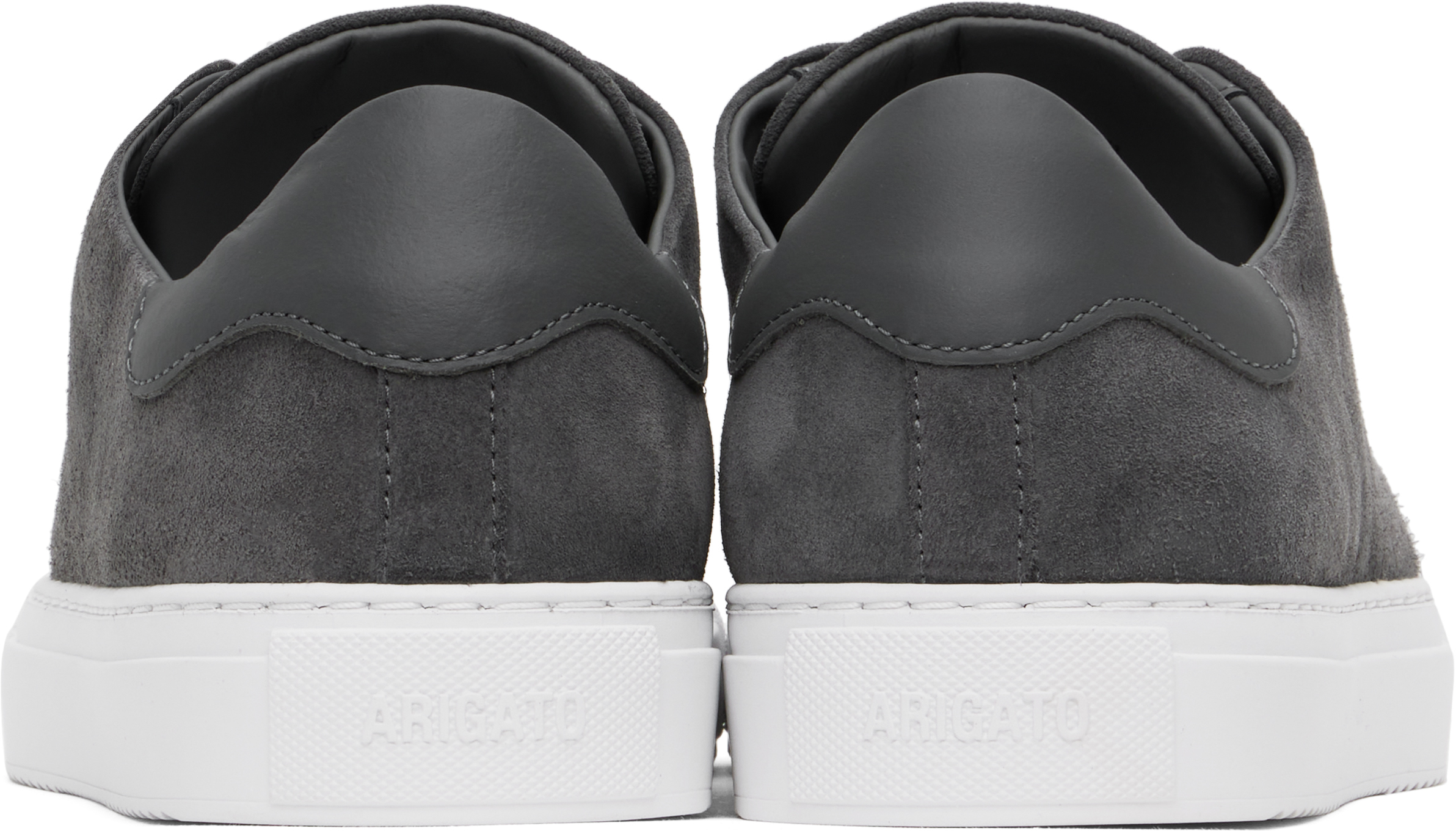 Axel Arigato Mens Clean 90 Suede Trainers In Dark Grey/white