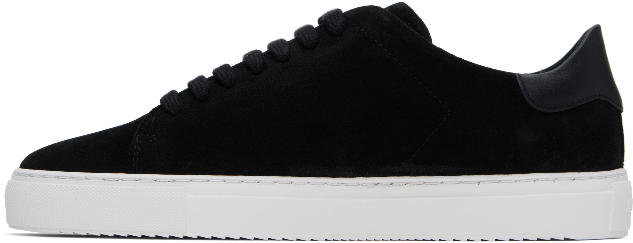 Axel Arigato '90 Clean' Black Low Top Sneakers With Logo Lettering On The Side In Black/white