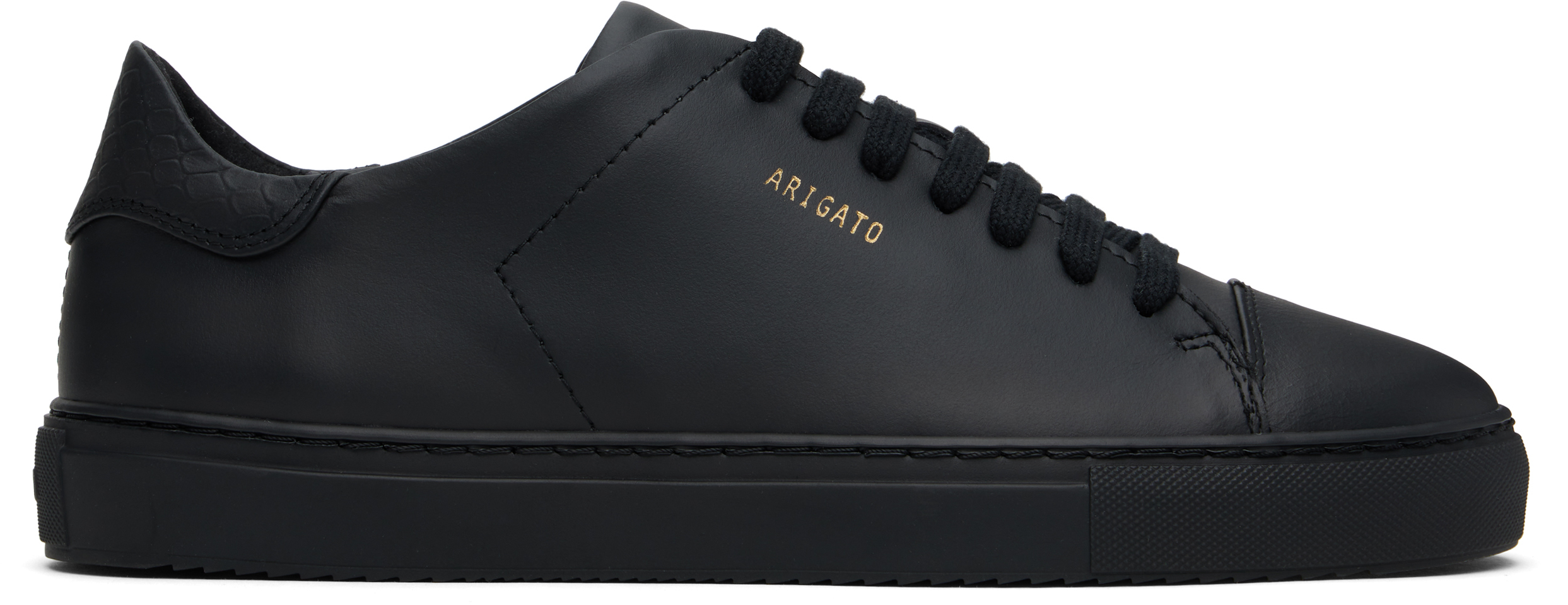 Axel Arigato Clean 90 Croc Sneaker In Black/black