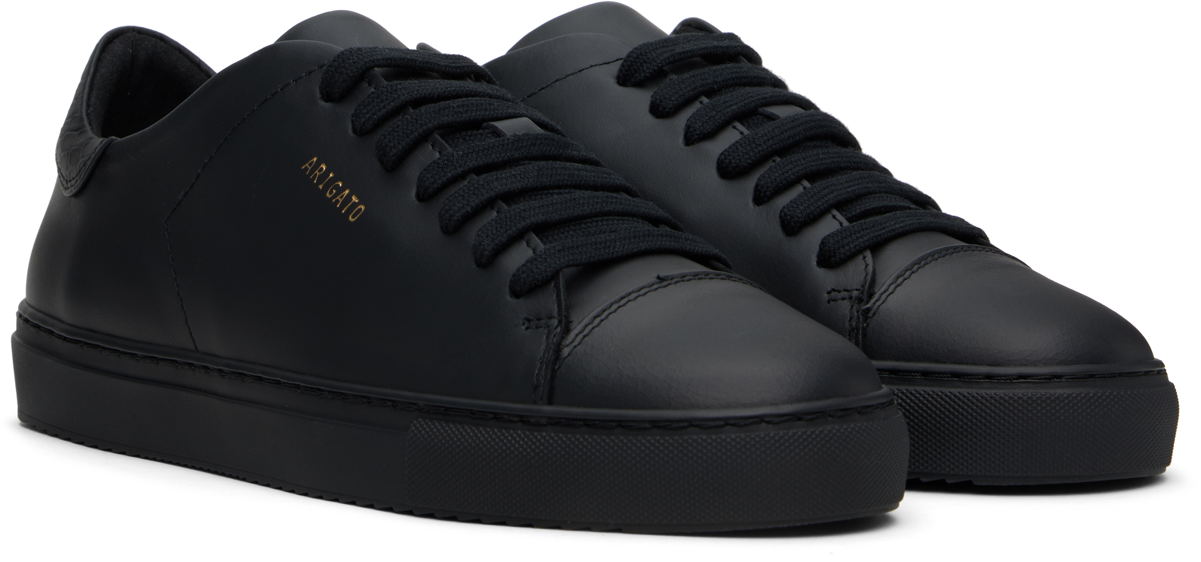 Axel Arigato Clean 90 Croc Sneaker In Black/black