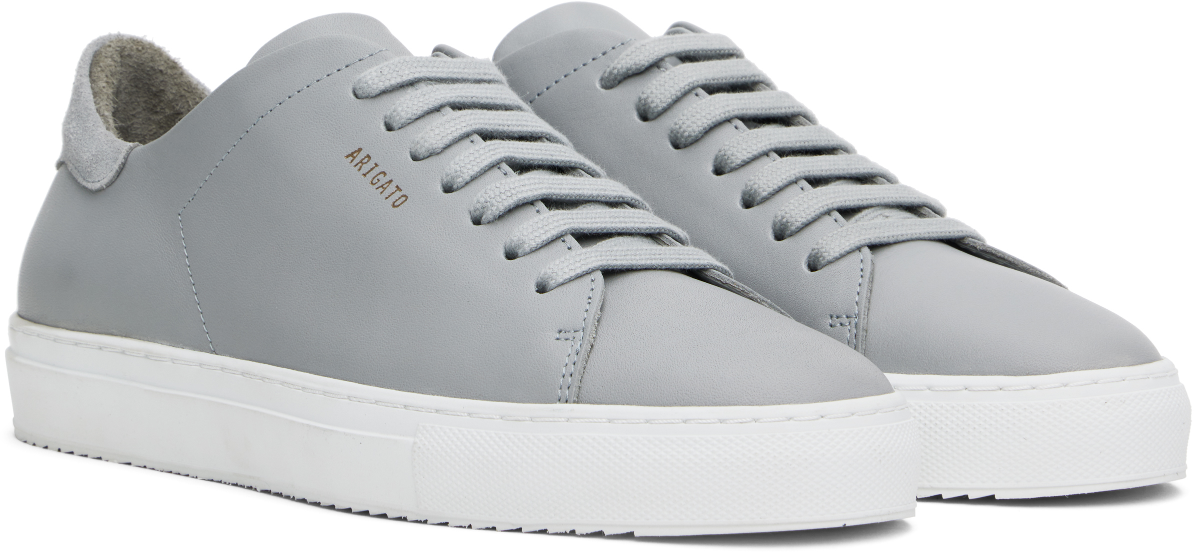Axel Arigato Clean 90 Low-cut Leather Sneakers In Light Grey