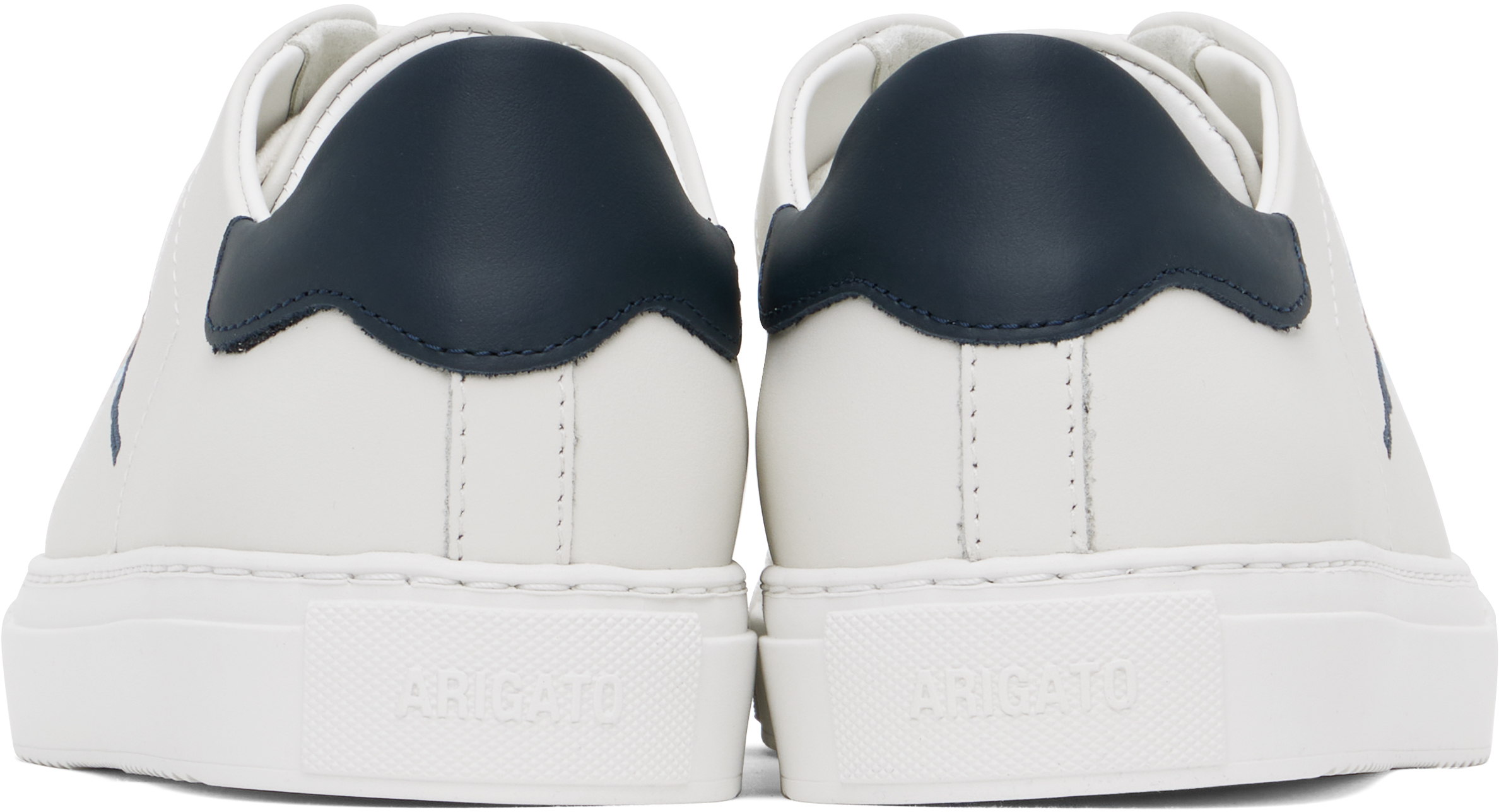 Axel Arigato White & Navy Clean 90 B Bird Sneakers In White/dk Blue