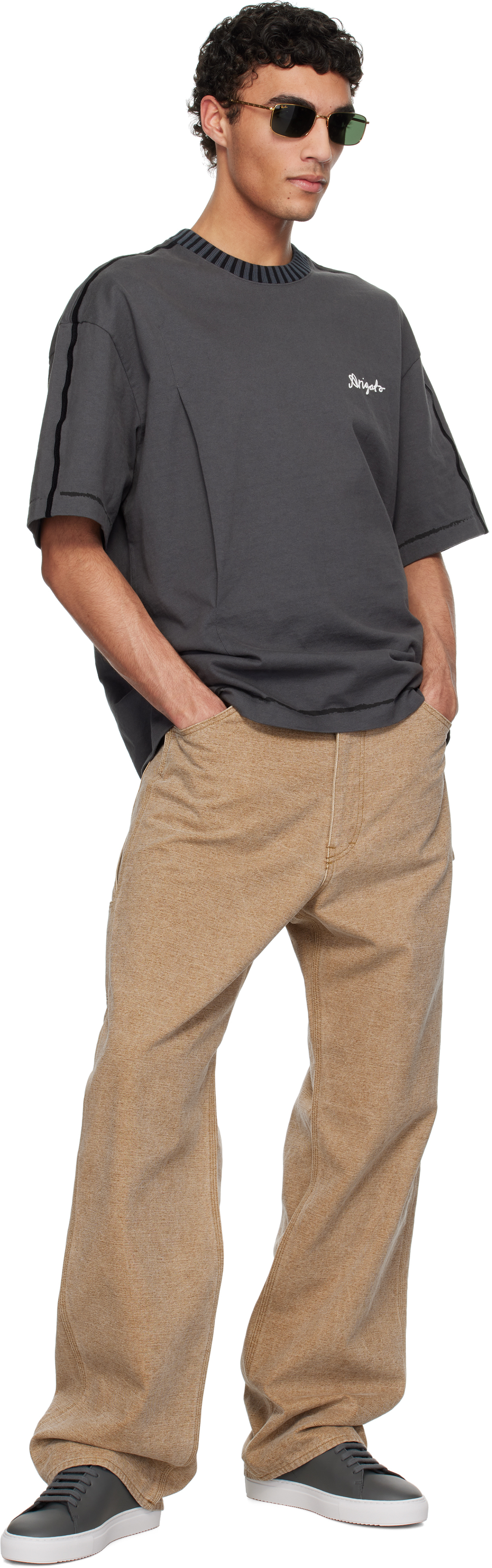 Axel Arigato Gray Clean 90 Sneakers In Dark Grey