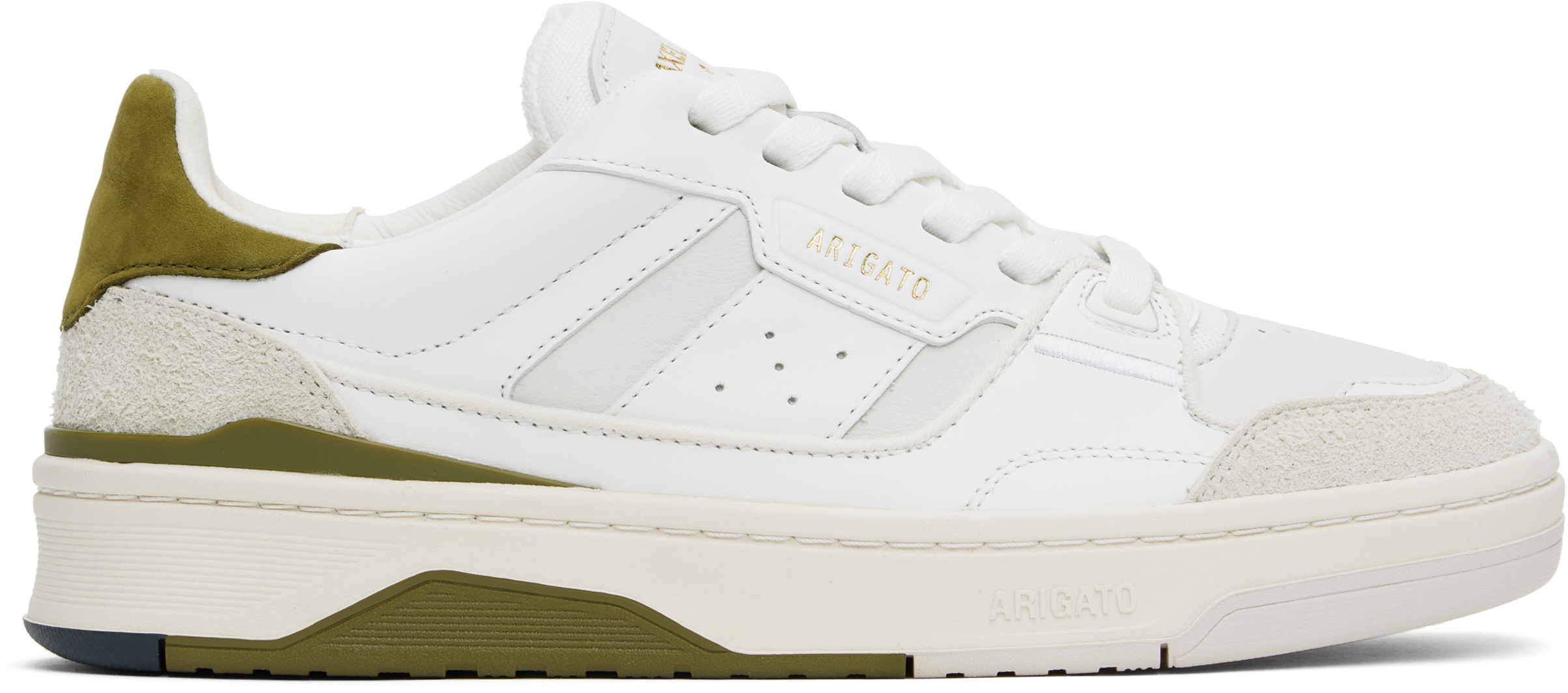 スニーカー Clay Sneakers - Axel Arigato - Leather - White/Green White & Green Clay Sneakers by Axel Arigato on Sale