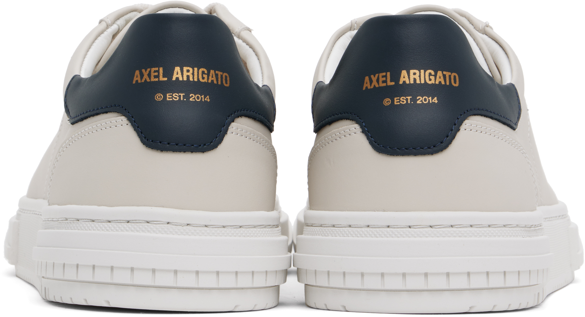 Axel Arigato Off-white Atlas Sneakers In Off White/dk Blue