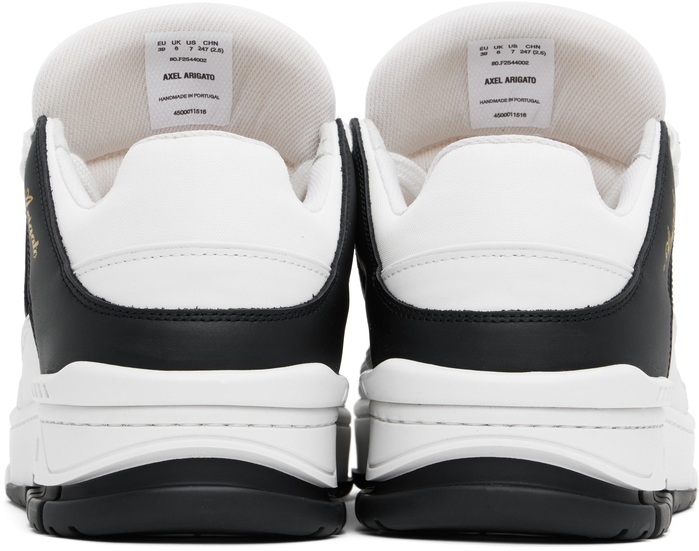 Axel Arigato Area Lo Leather Low-top Sneakers In White/black
