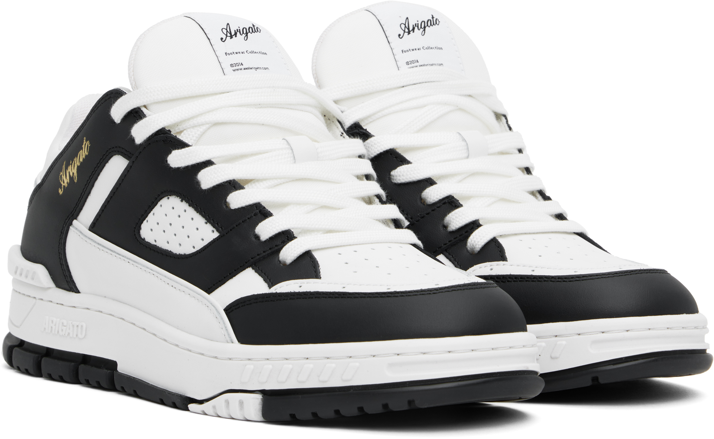 Axel Arigato Area Lo Leather Low-top Sneakers In White/black
