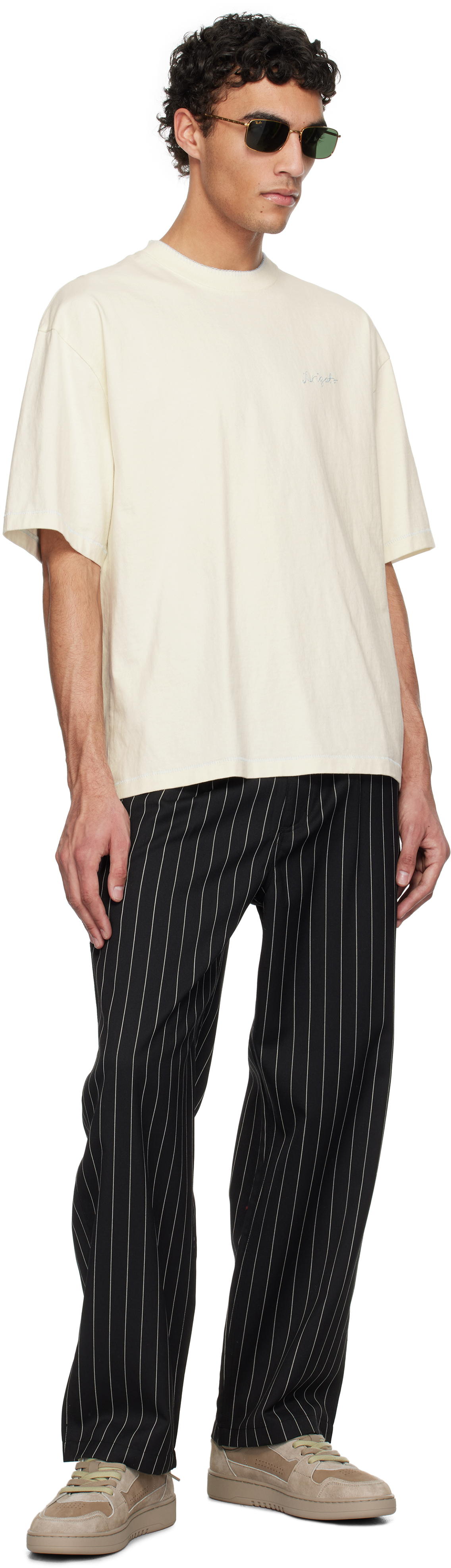 Axel Arigato Taupe Dice Lo Sneakers In Dk Beige/lt Green