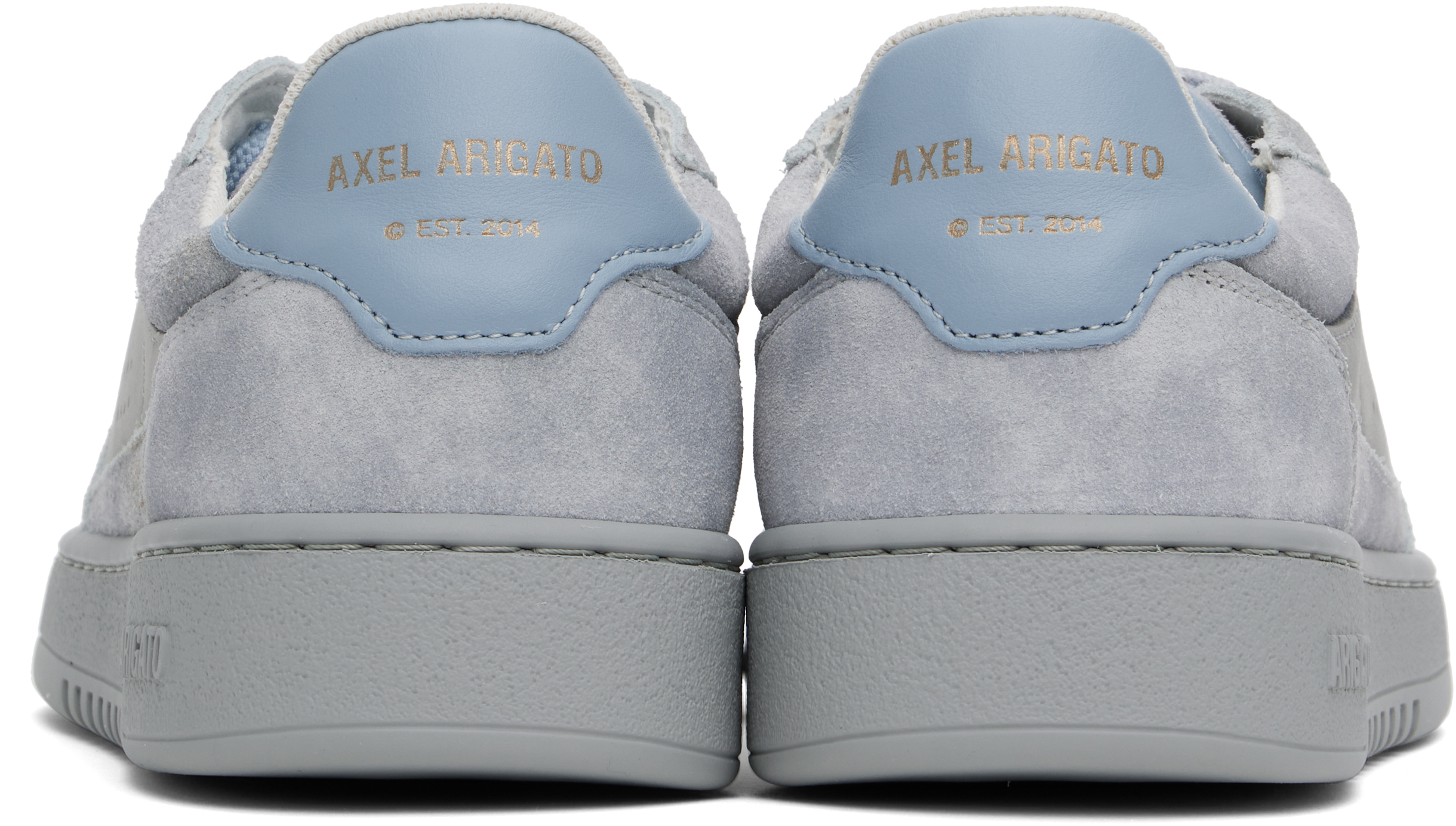 Axel Arigato Gray & Blue Dice Lo Sneakers In Grey/lt Blue