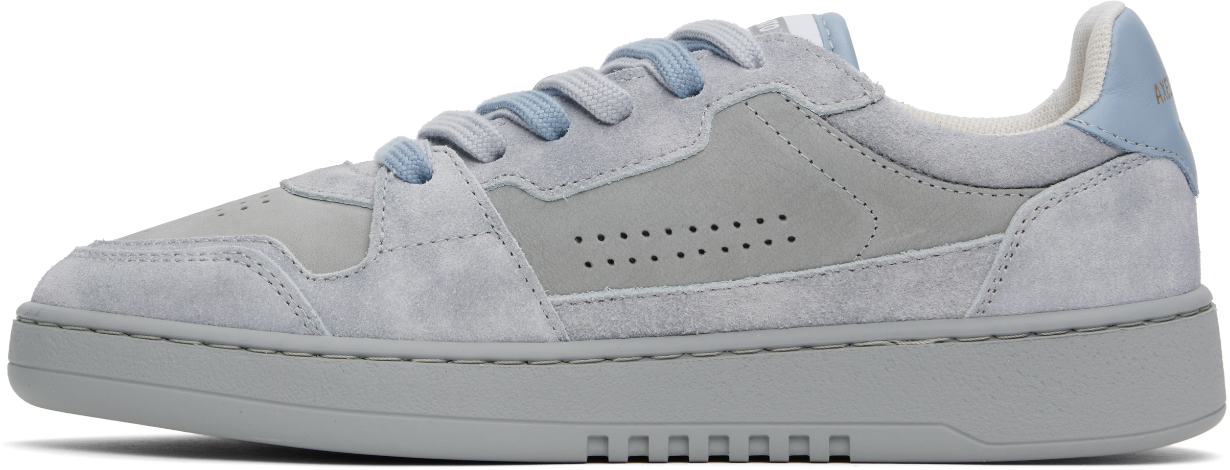 Axel Arigato Gray & Blue Dice Lo Sneakers In Grey/lt Blue