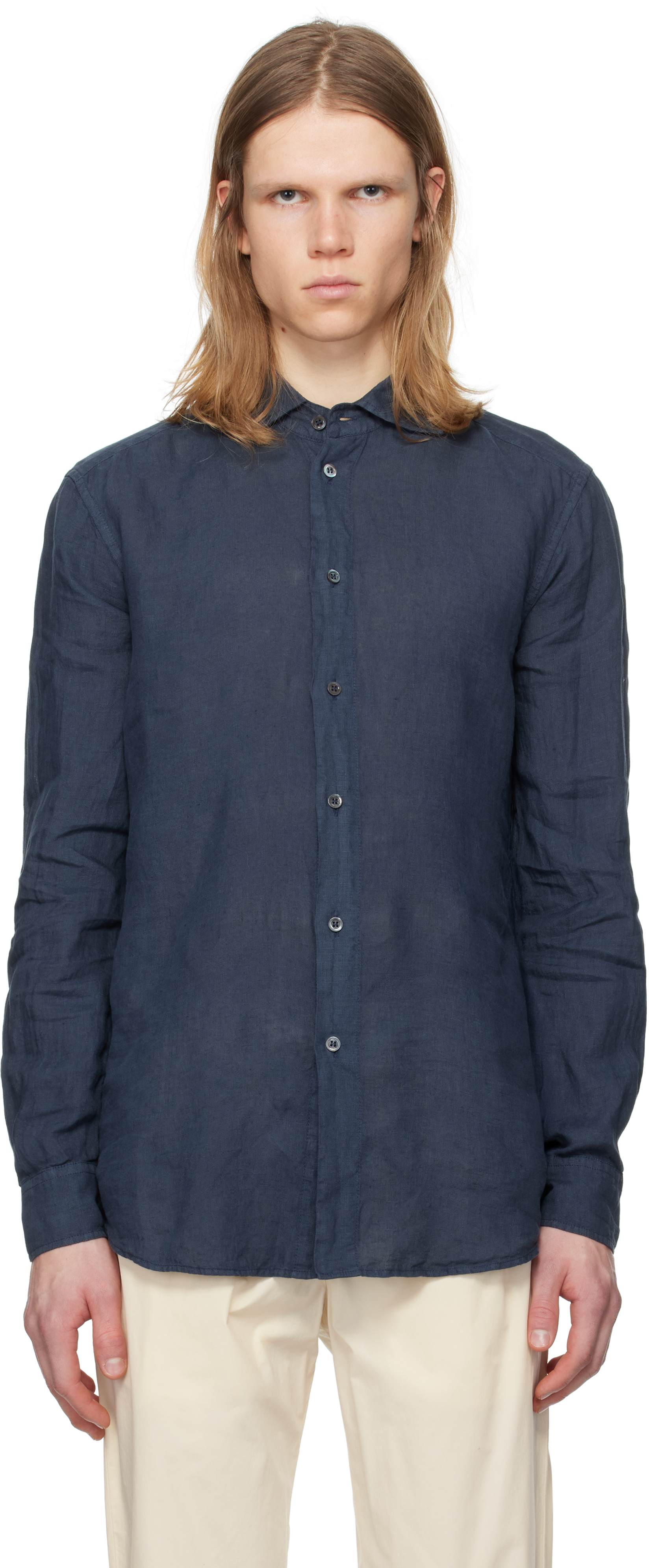 Navy Surian Telino Shirt