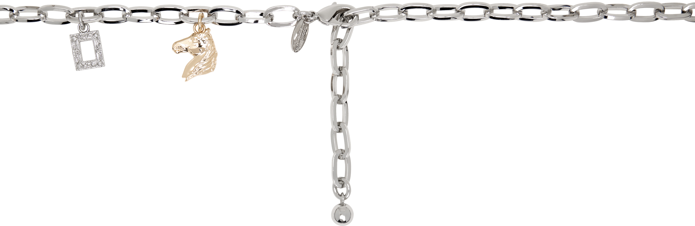 ファッション人気ブランドランキング Vivienne Westwood: Silver & Gold Charm Belt | SSENSE 小物