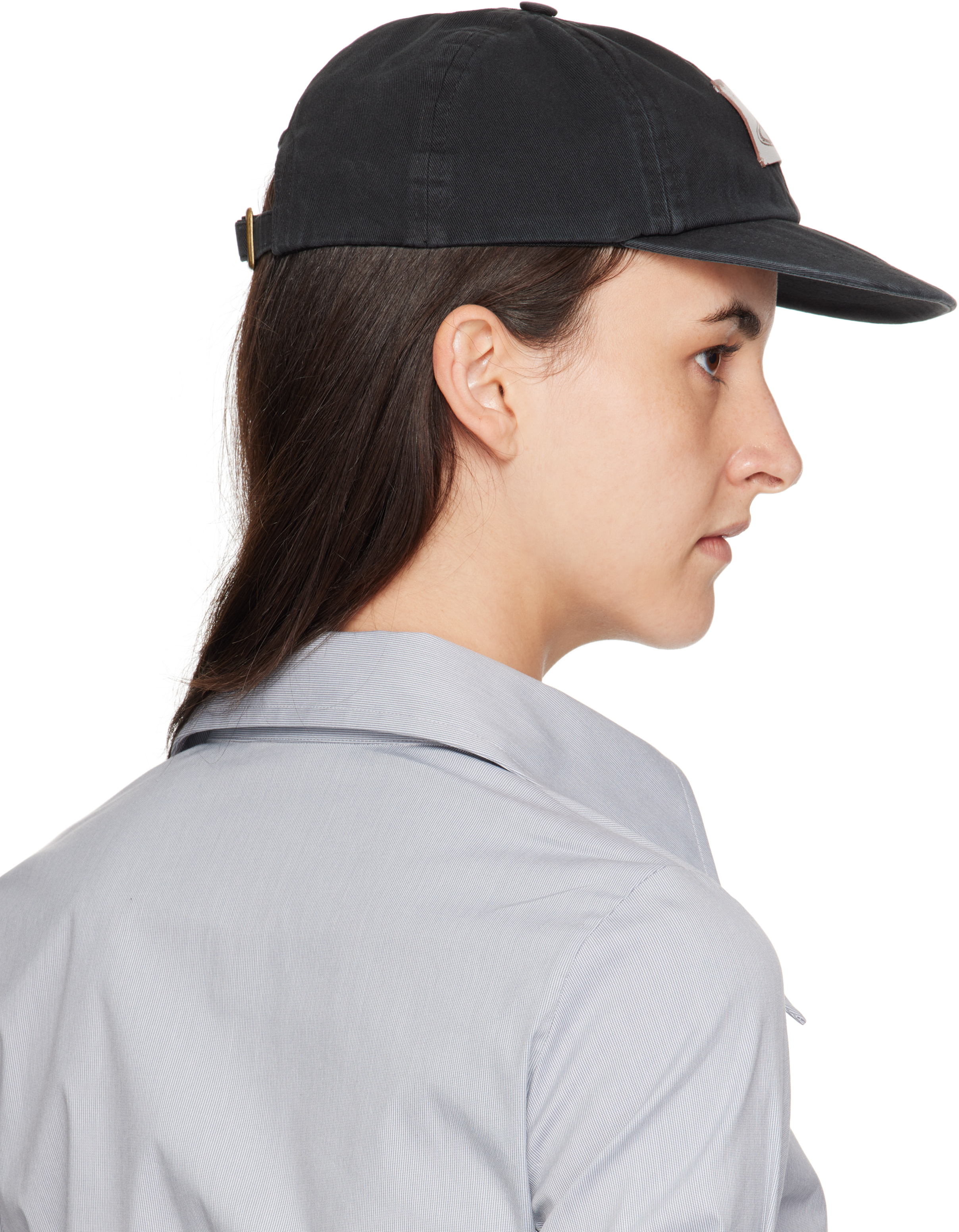 Vivienne Westwood Black Cotton Twill Baseball Cap In Black