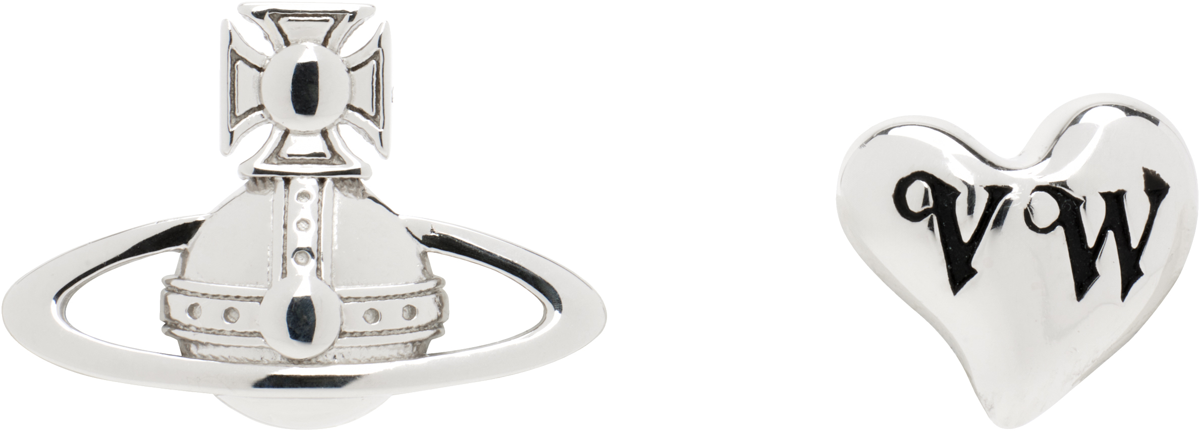 【Vivienne Westwood】Leodaria ピアス シルバー Vivienne Westwood: シルバー Leodaria ピアス | SSENSE 日本