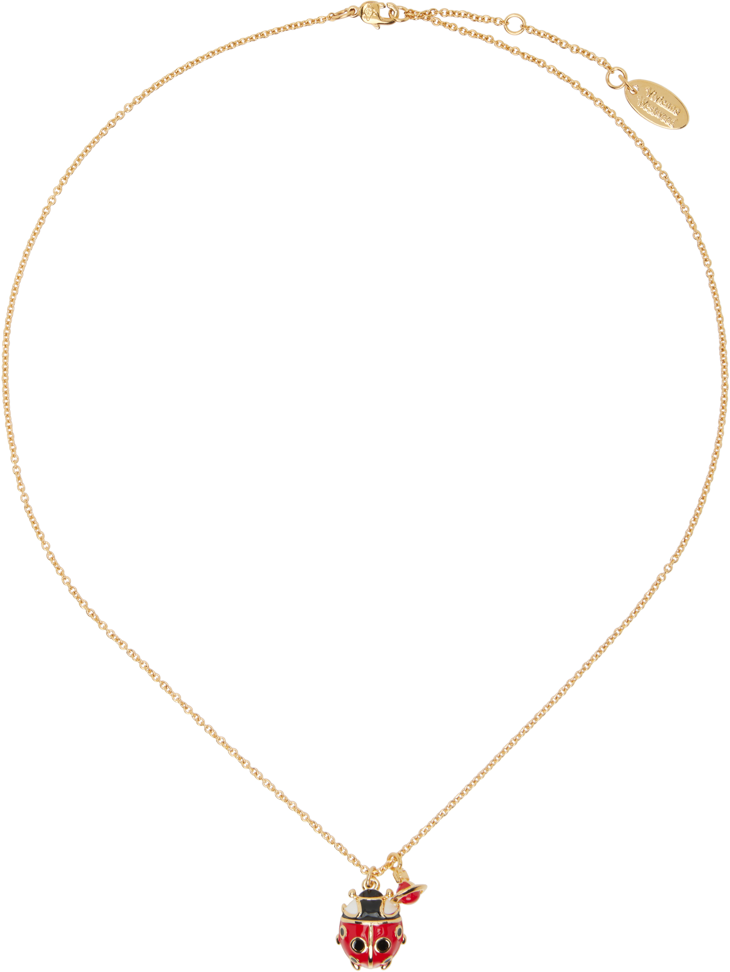 Vivienne Westwood: Gold Sylvana Pendant Necklace | SSENSE 日本