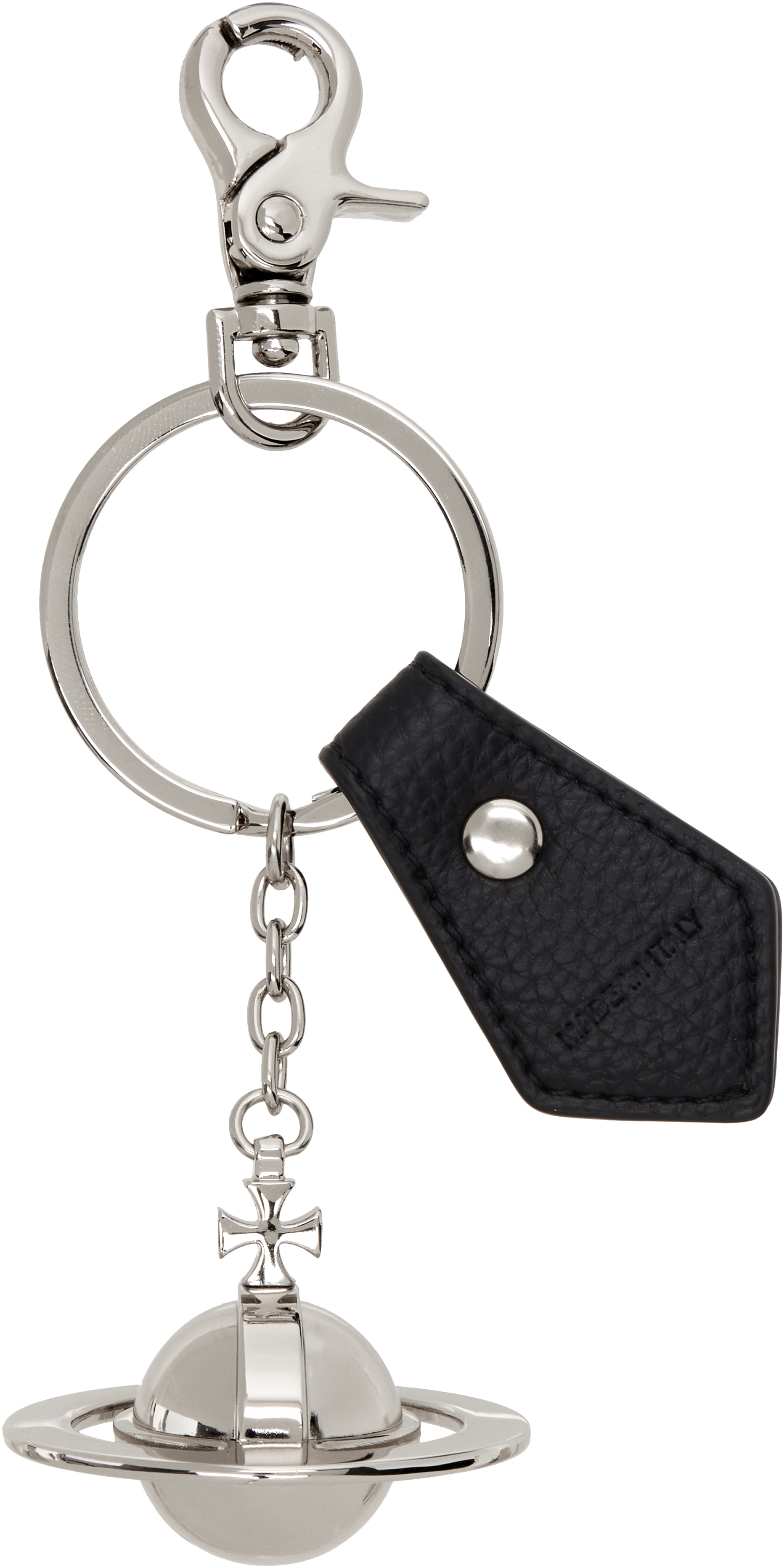 Silver 3D Orb Keychain
