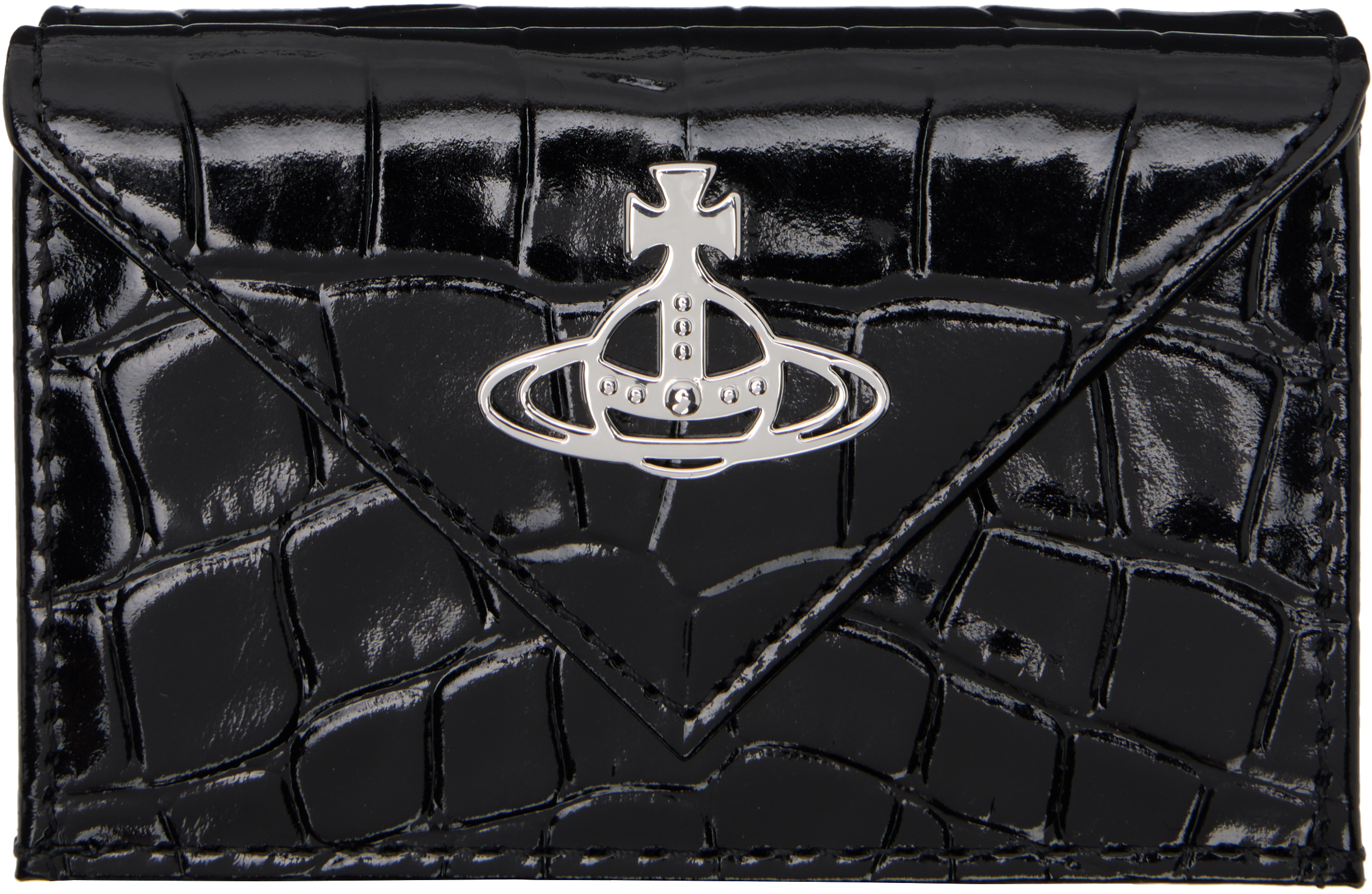関税無＜Vivienne Westwood＞Envelope Billfold 財布 ブラック Envelope Billfold in BLACK | Vivienne Westwood®