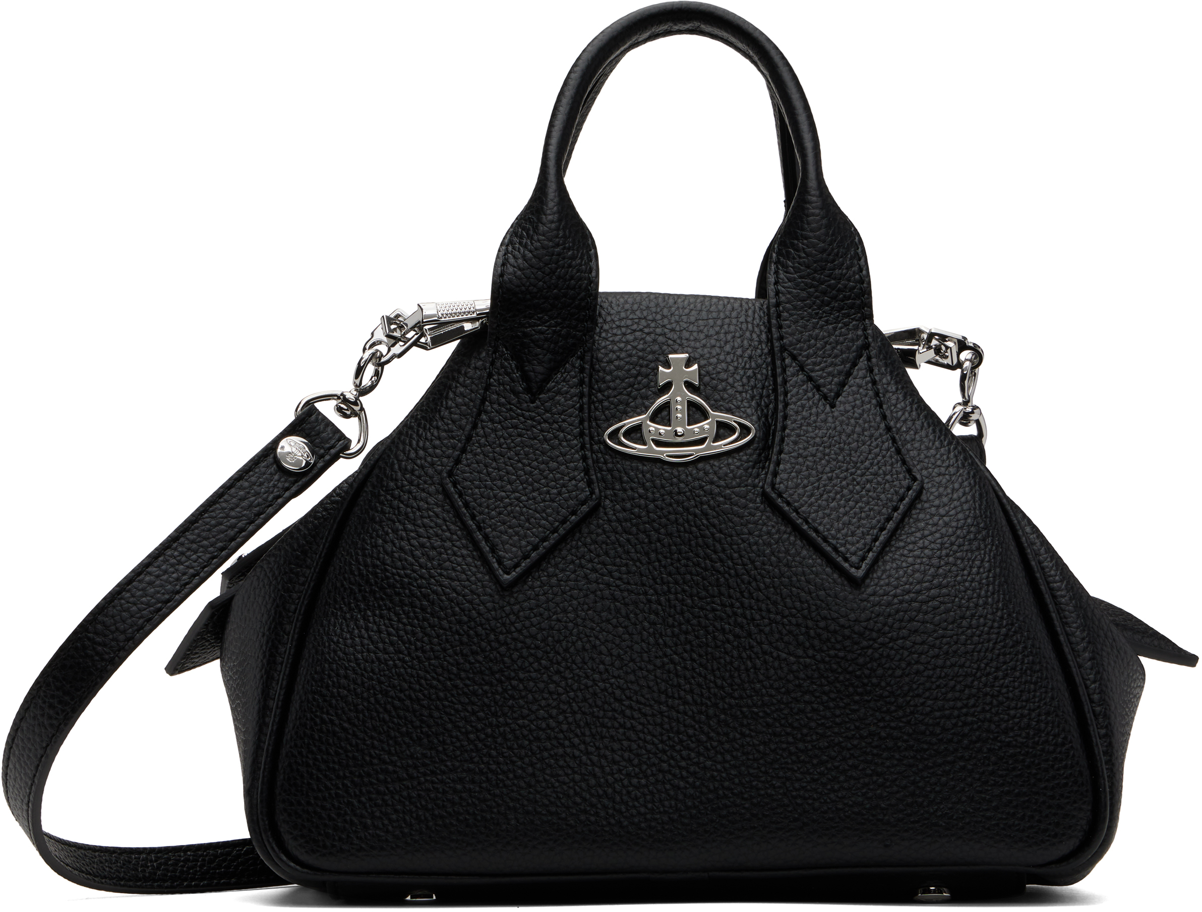 Vivienne Westwood Shoulder bag / leather / BLK / Vivienne