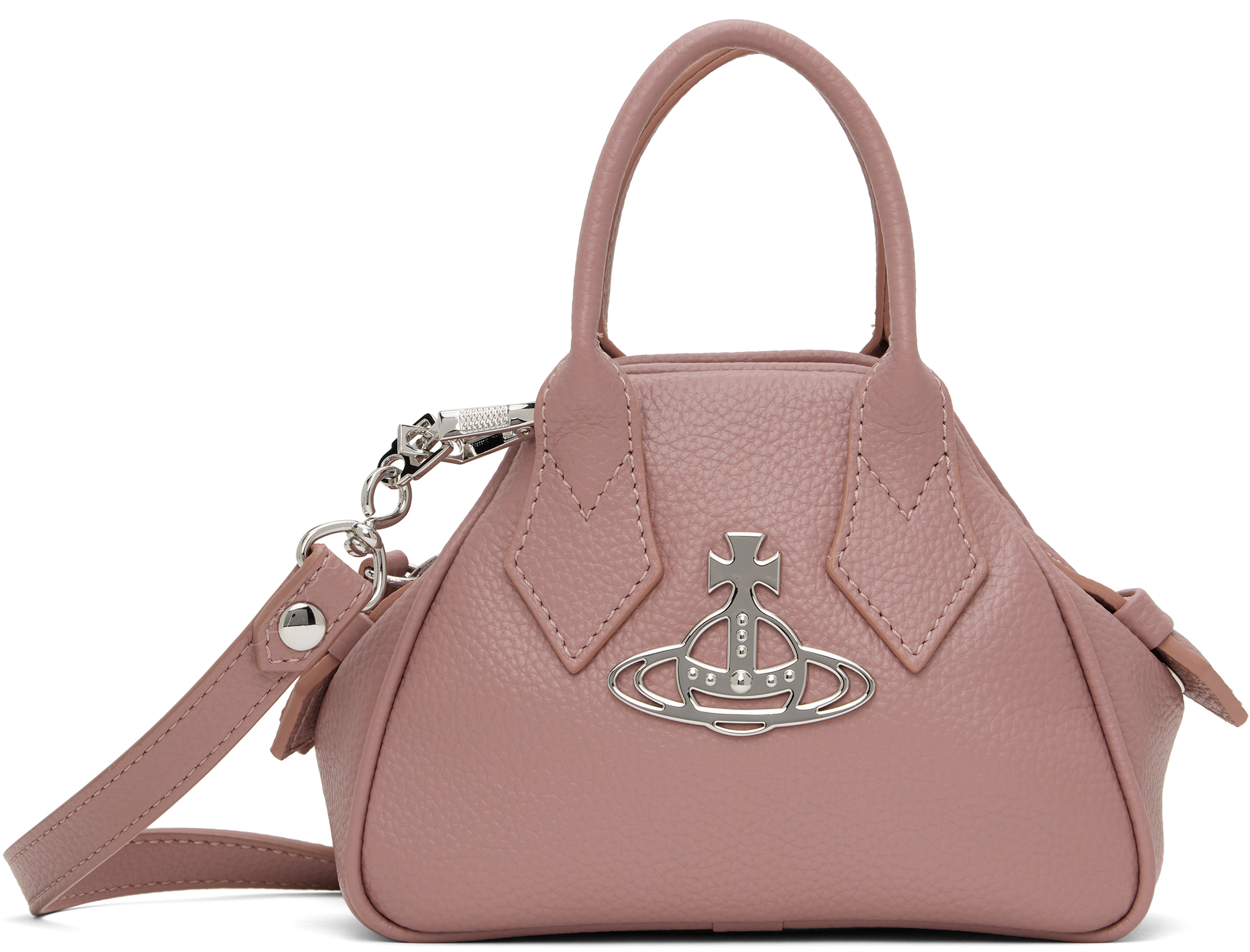 Vivienne Westwood: Pink Mini Yasmine Bag | SSENSE Vivienne Westwood: Pink Mini Yasmine Bag | SSENSE