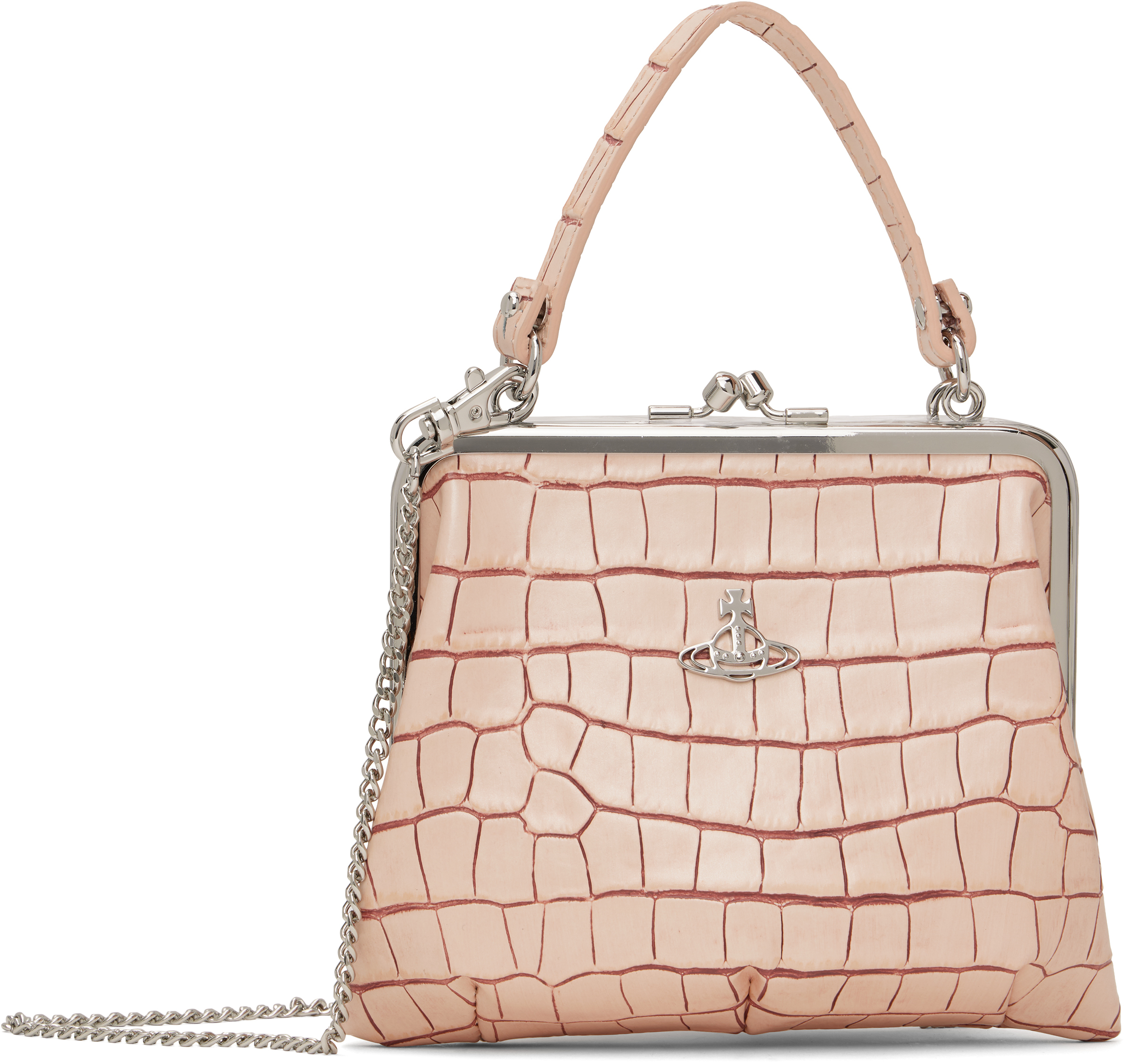 Vivienne Westwood: Pink Granny Frame Bag | SSENSE Vivienne Westwood: Pink Granny Frame Bag | SSENSE