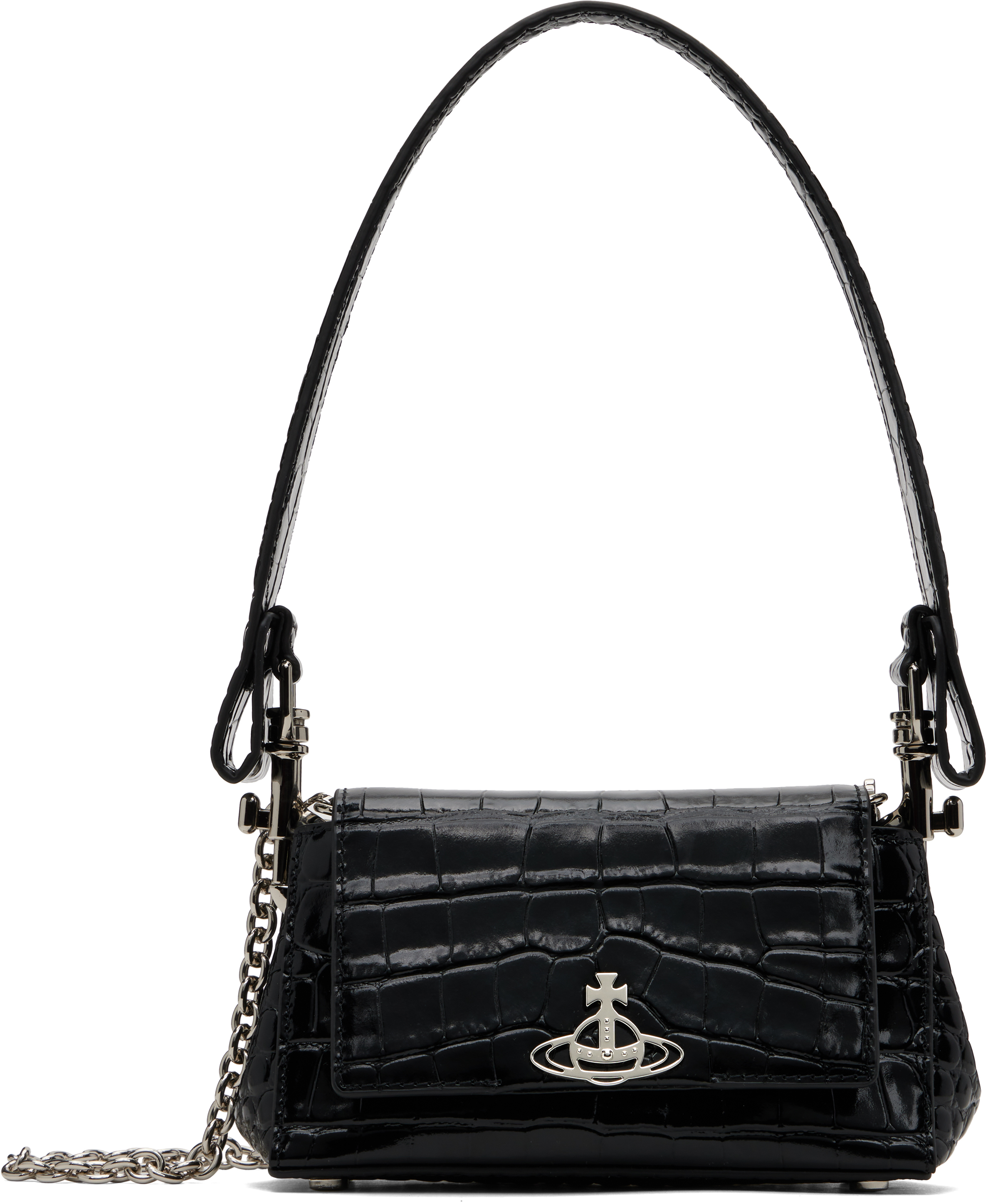 Vivienne Westwood Anna Leather Camera Bag - Black | Garmentory