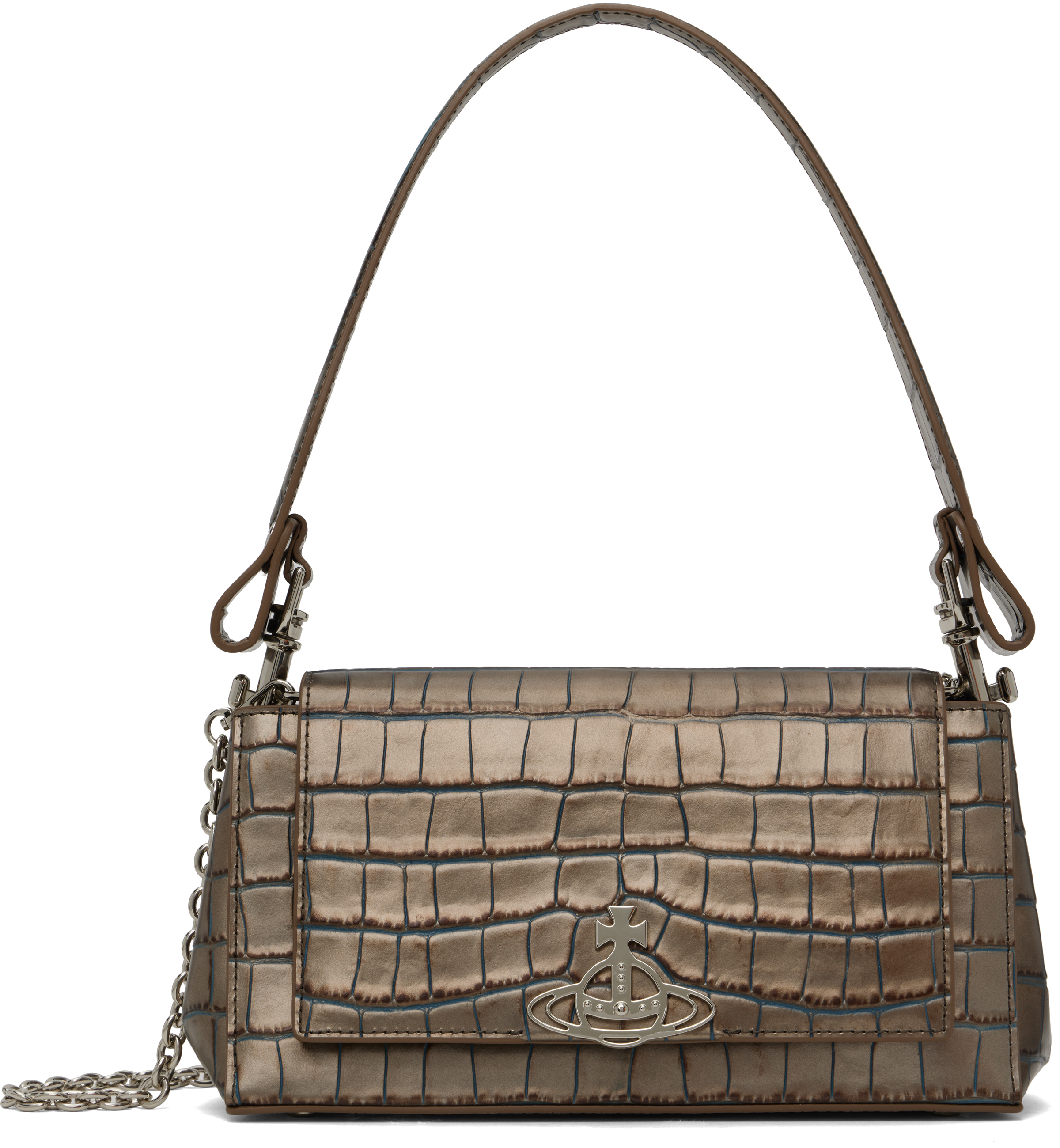 Vivienne Westwood シルバー ミディアム Hazel バッグ Hazel Frame Shoulder Bag in SILVER | Vivienne Westwood®