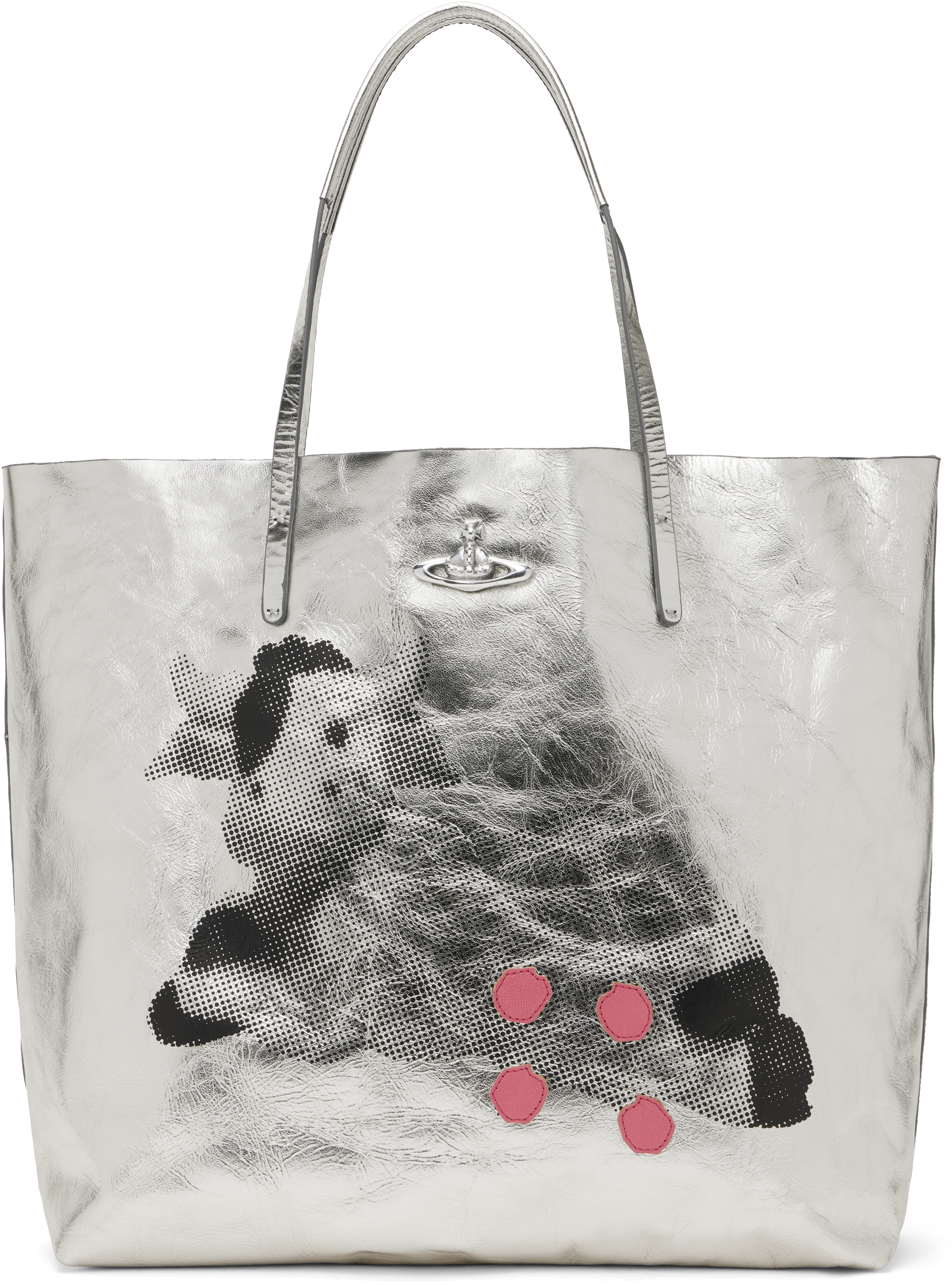 Vivienne Westwood: シルバー Studio ショッパートート | SSENSE