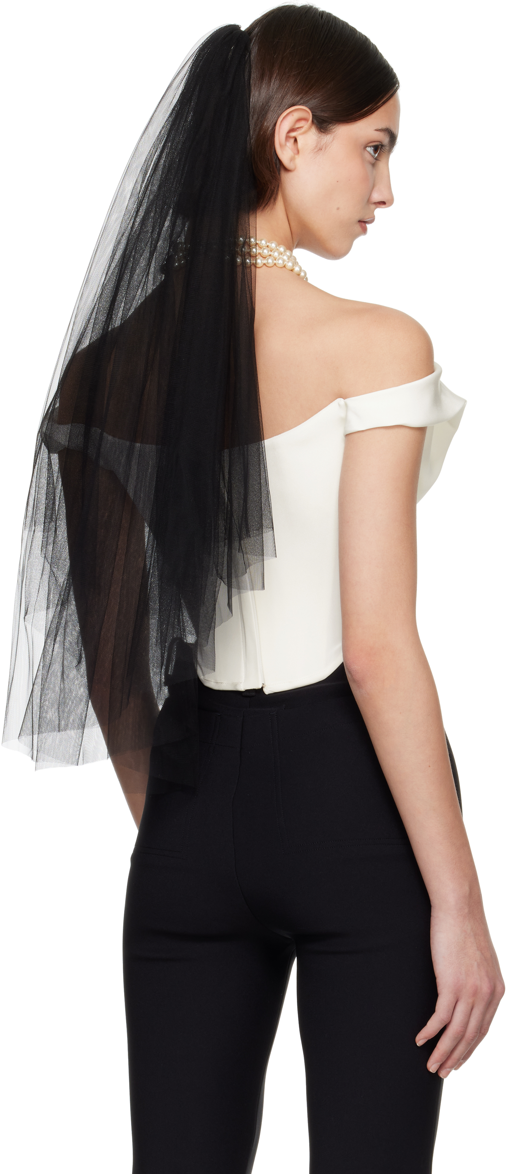 Vivienne Westwood Ssense Bridal Capsule Silk Cady Comet Corset In A403 Opaline