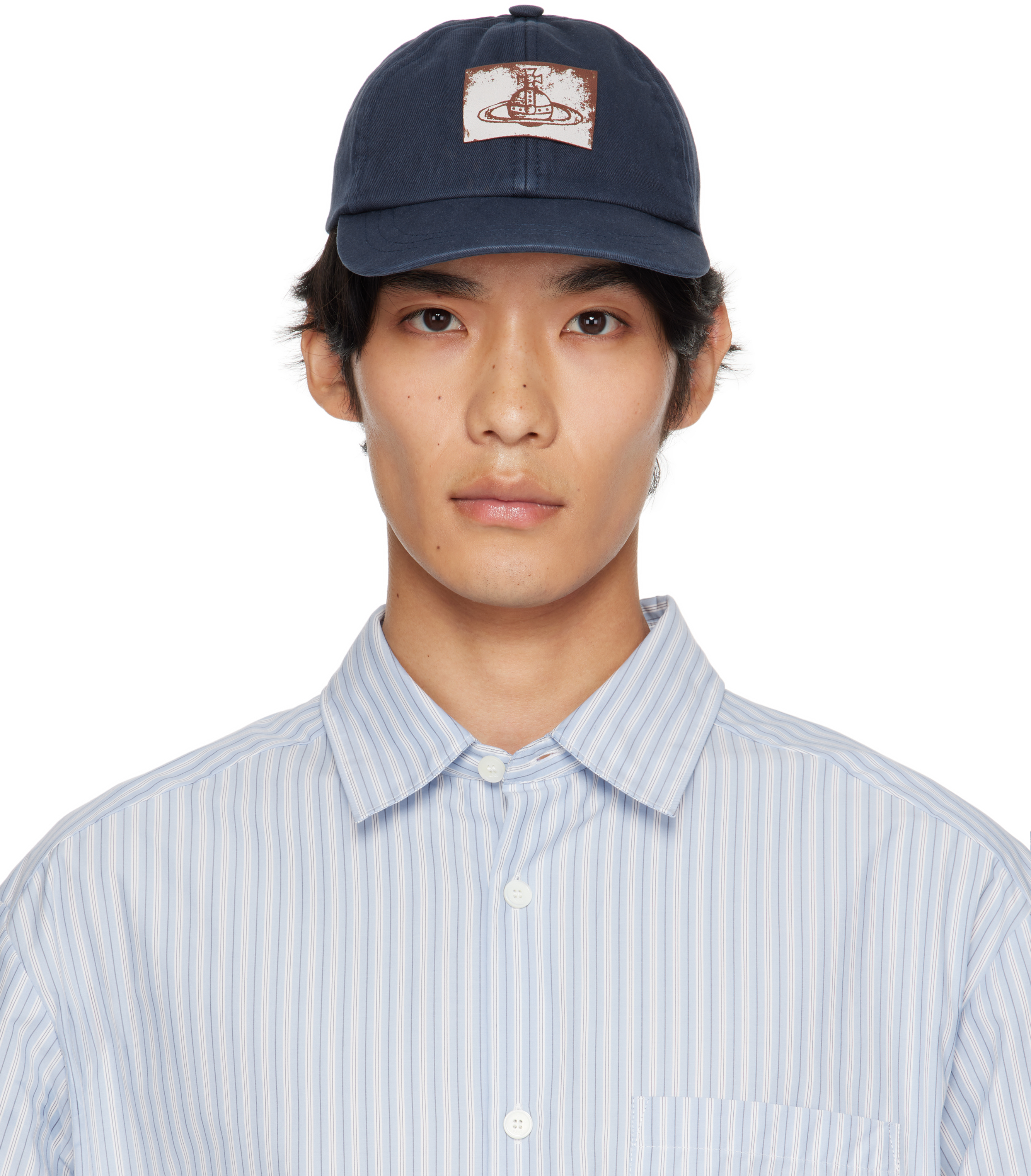 Blue Cotton Twill Baseball Cap