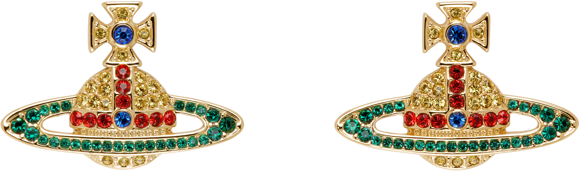 【関税込み】Vivienne Westwood ゴールド Kika ピアス Vivienne Westwood: ゴールド Kika ピアス | SSENSE 日本