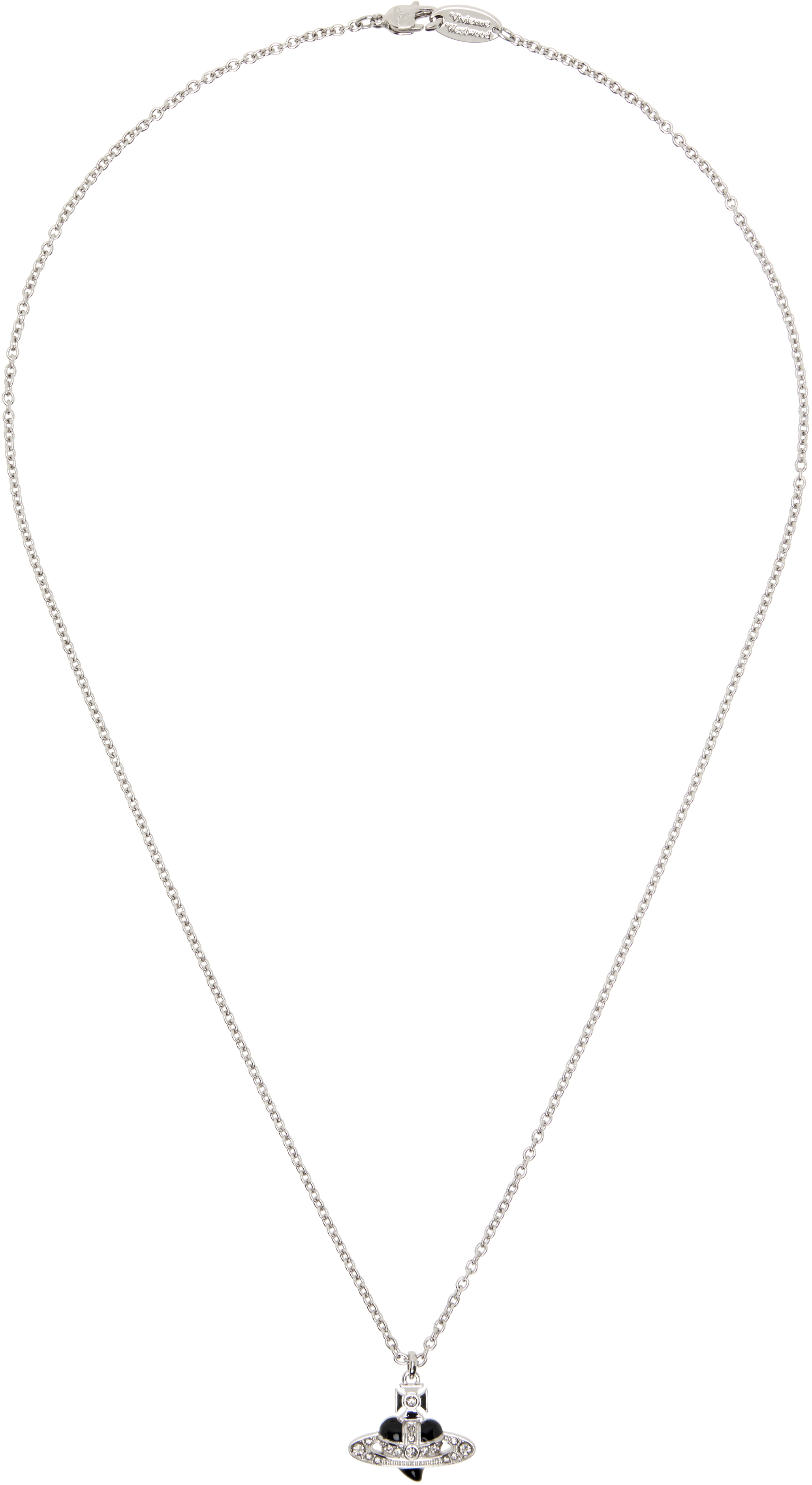 Vivienne Westwood: シルバー＆ブラック New Diamante Heart